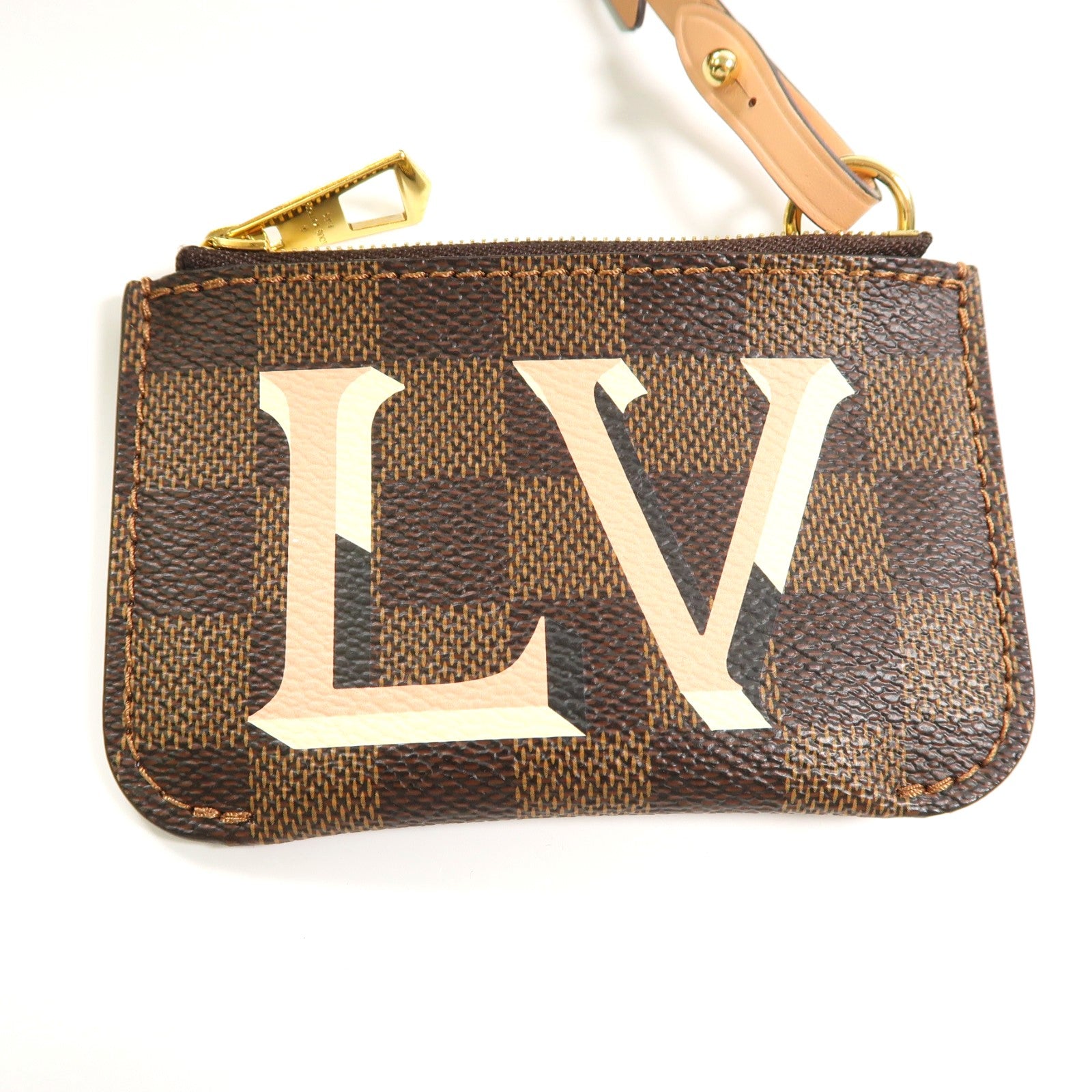 LOUIS VUITTON 【激減優惠】Damier Belmont NV PM金扣手挽肩背兩用袋啡色