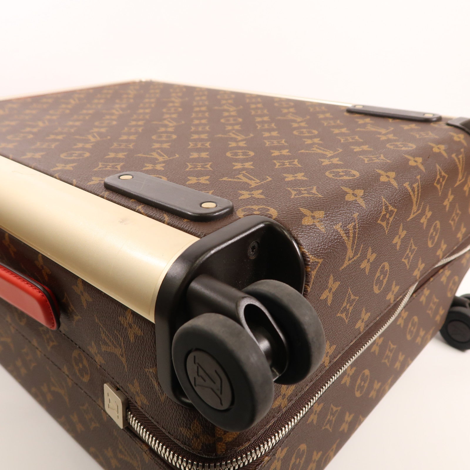 LOUIS VUITTON Monogram/金屬Horizon 55銀扣行李箱