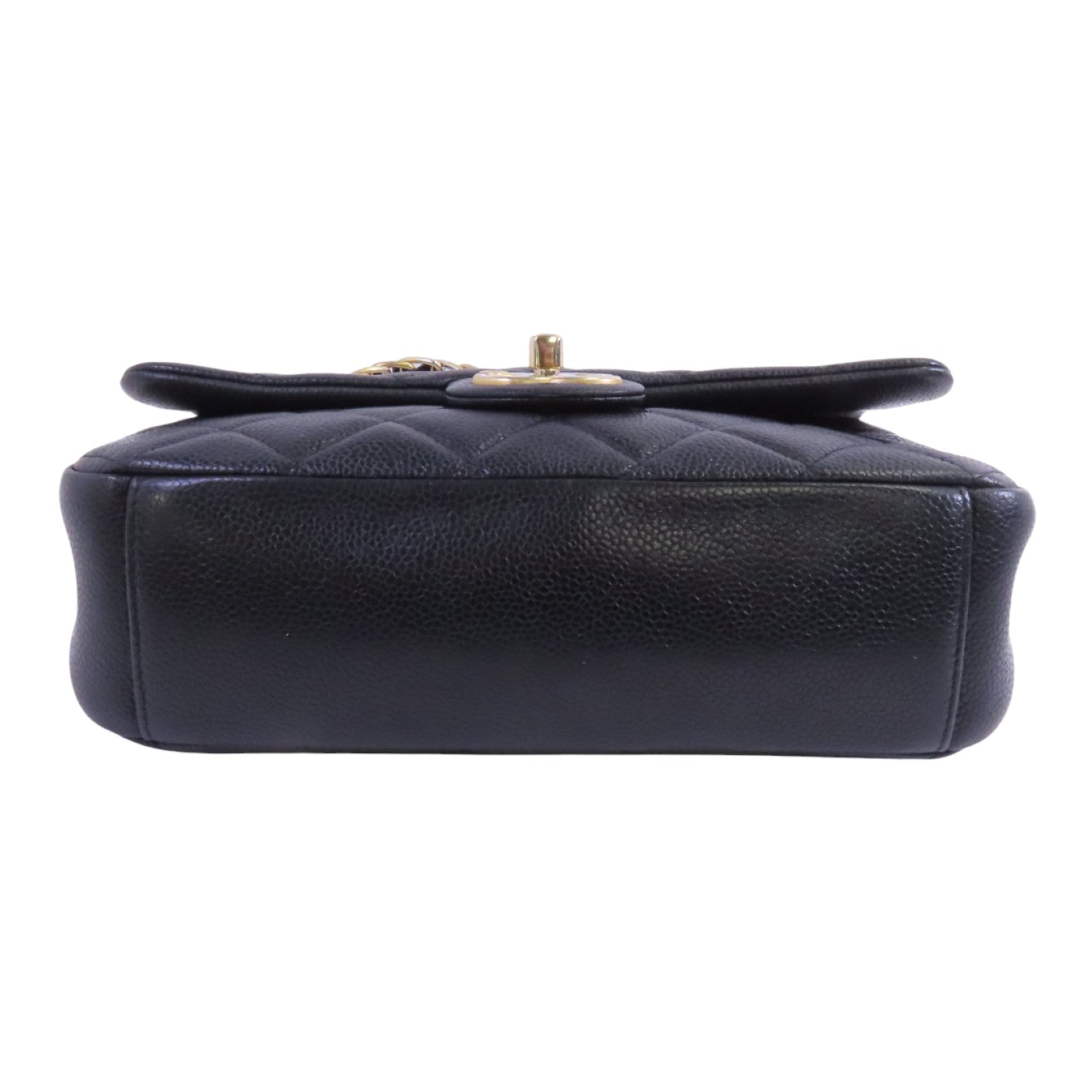 CHANEL 牛皮皮革Chain Shoulder Bag金扣鏈帶肩背袋