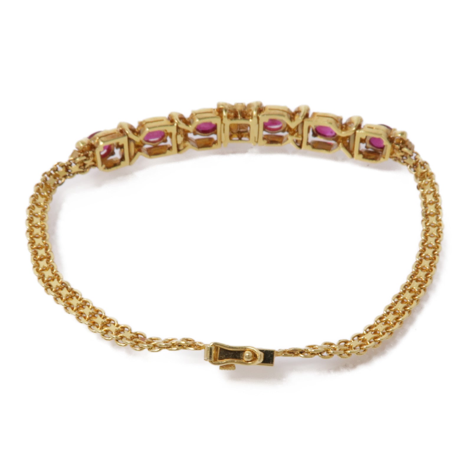 JEWELRY 18K黃金Ruby Diamond Bracelet紅寶石/鑽石手鏈