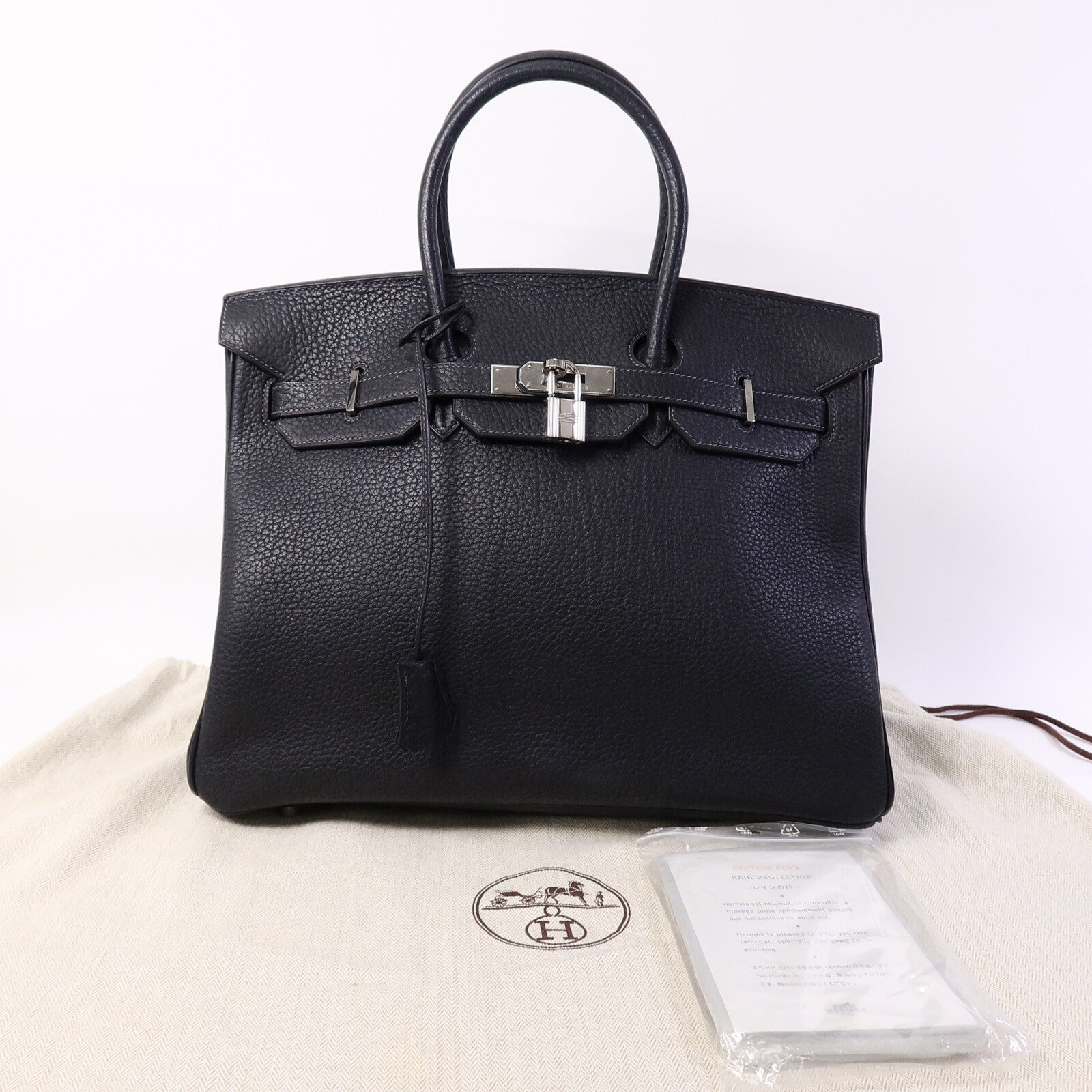 HERMES Togo皮革Birkin 35手挽袋Noir