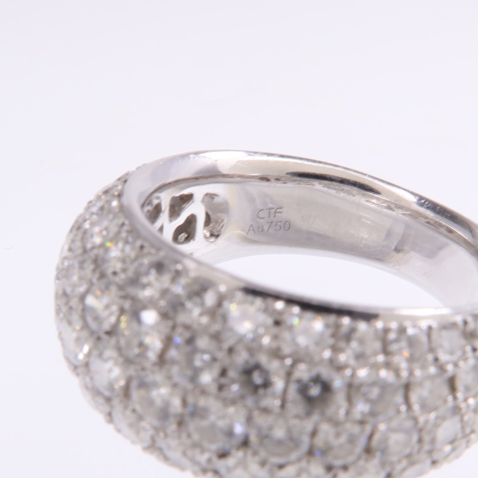 JEWELRY 【激減優惠】18K白金Diamond Ring鑽石戒指US#5.75