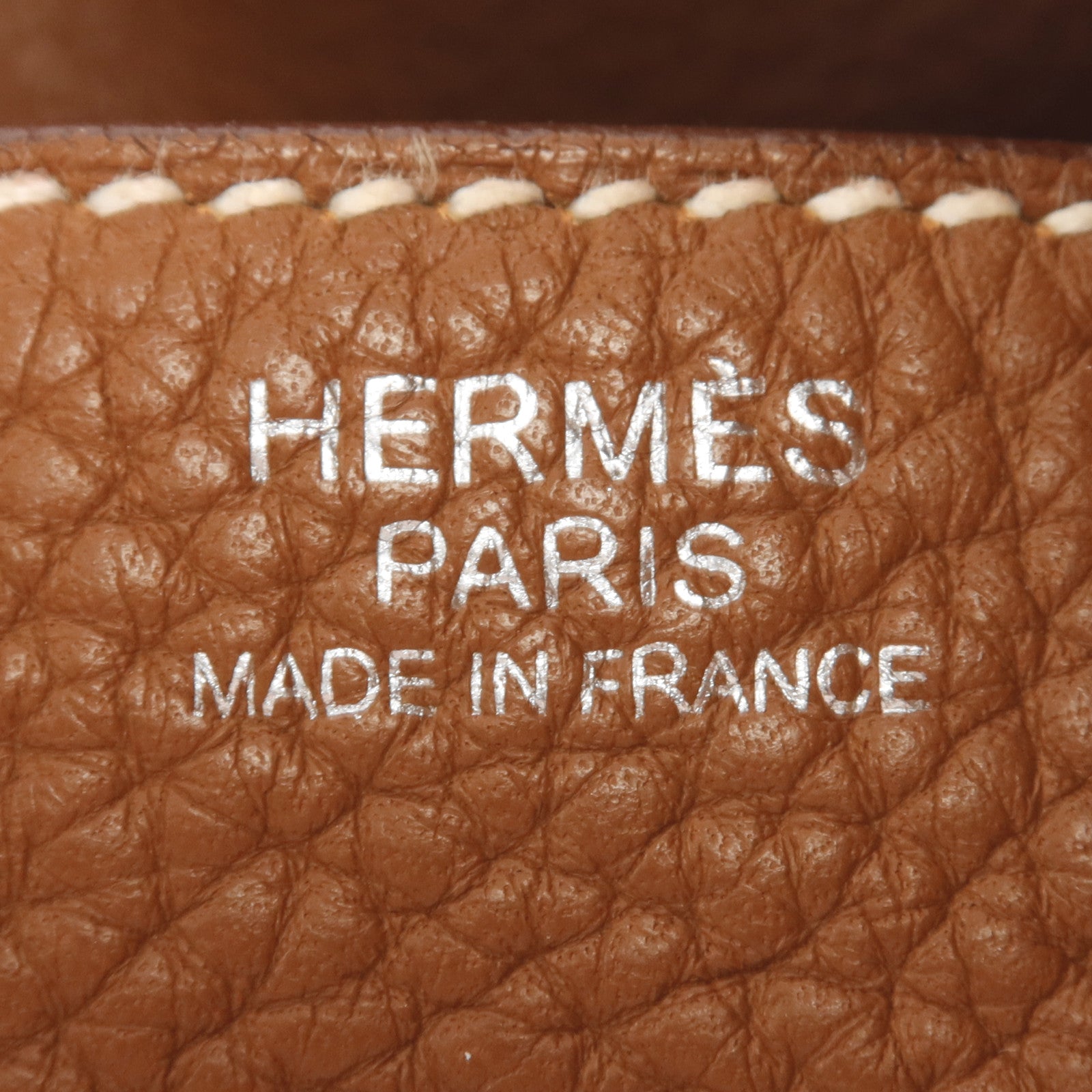 HERMES Clemence皮革Lindy 34銀扣手挽肩背兩用袋Gold