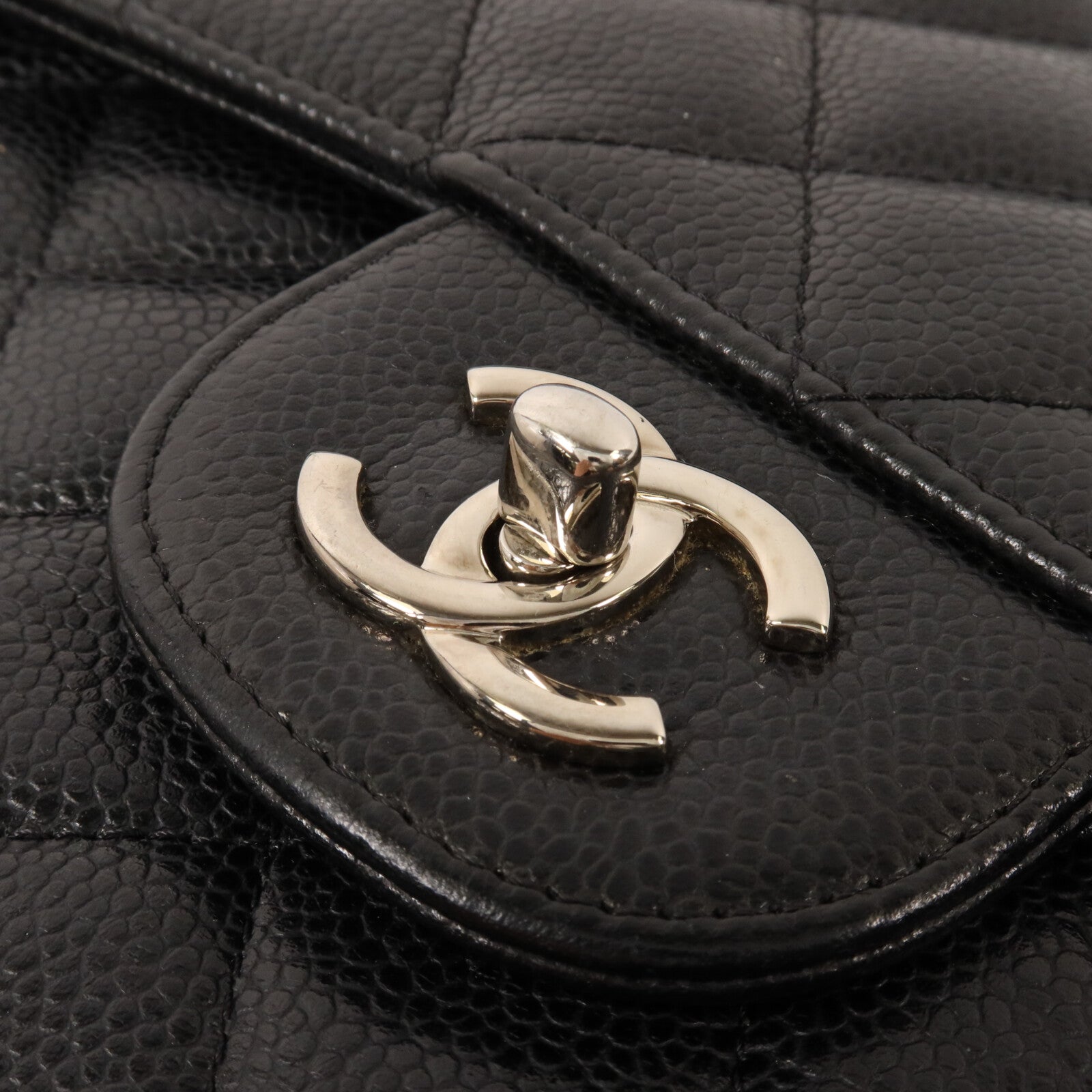 CHANEL 牛皮皮革Large Classic鏈帶肩背袋