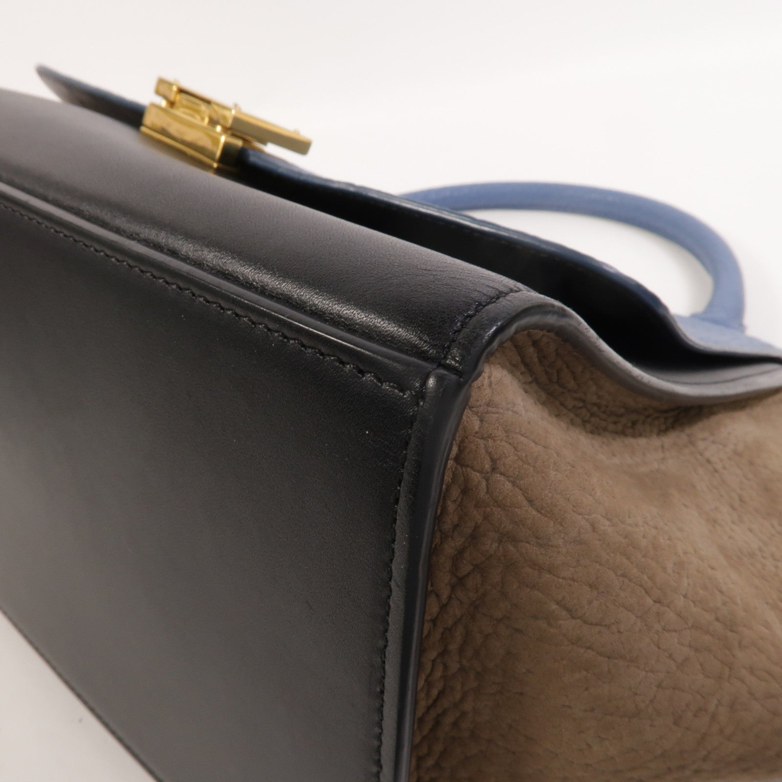 CELINE 牛皮皮革Trapeze手挽肩背兩用袋