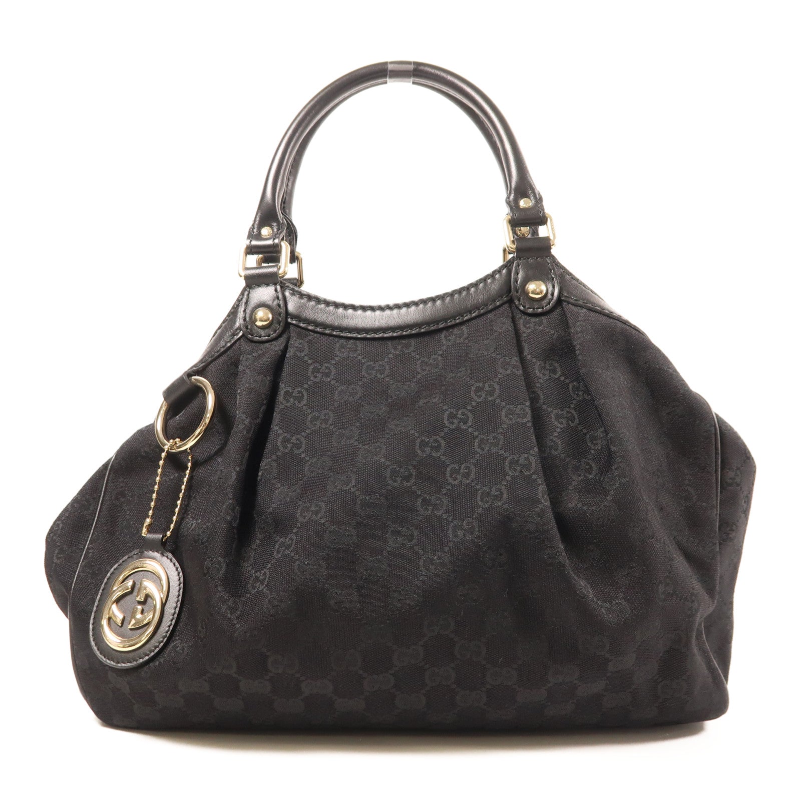 GUCCI 帆布Shoulder Bag金扣肩背袋