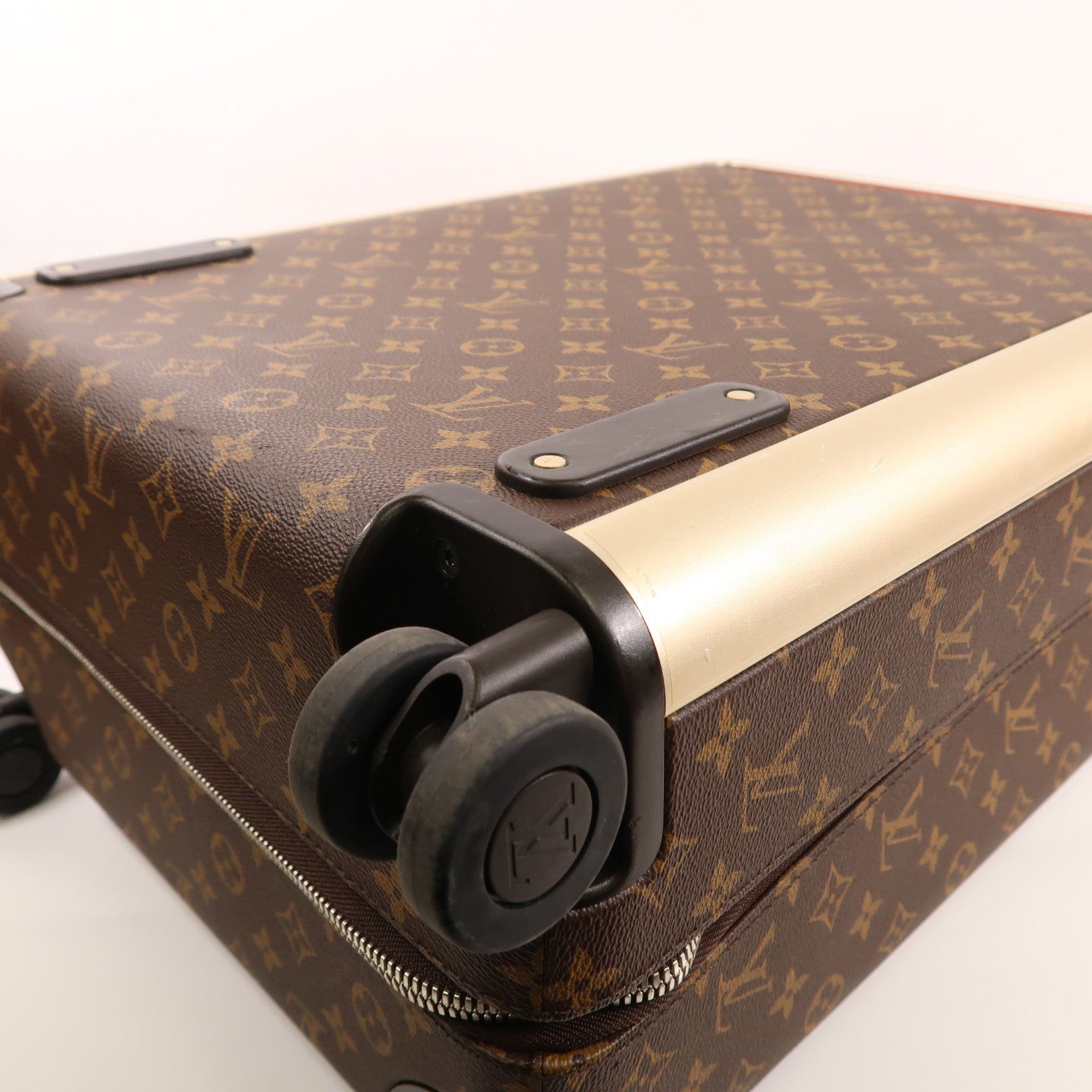 LOUIS VUITTON Monogram/金屬Horizon 55銀扣行李箱