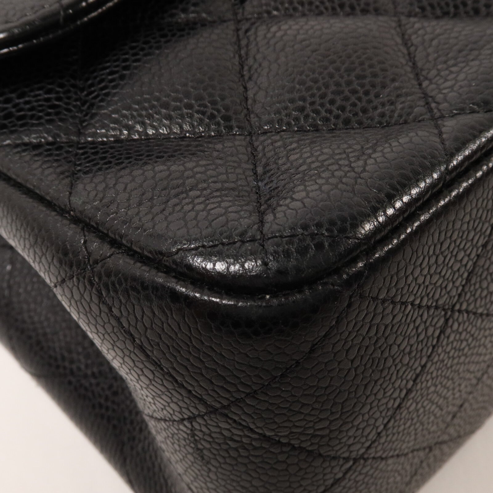 CHANEL 牛皮皮革Large Classic鏈帶肩背袋