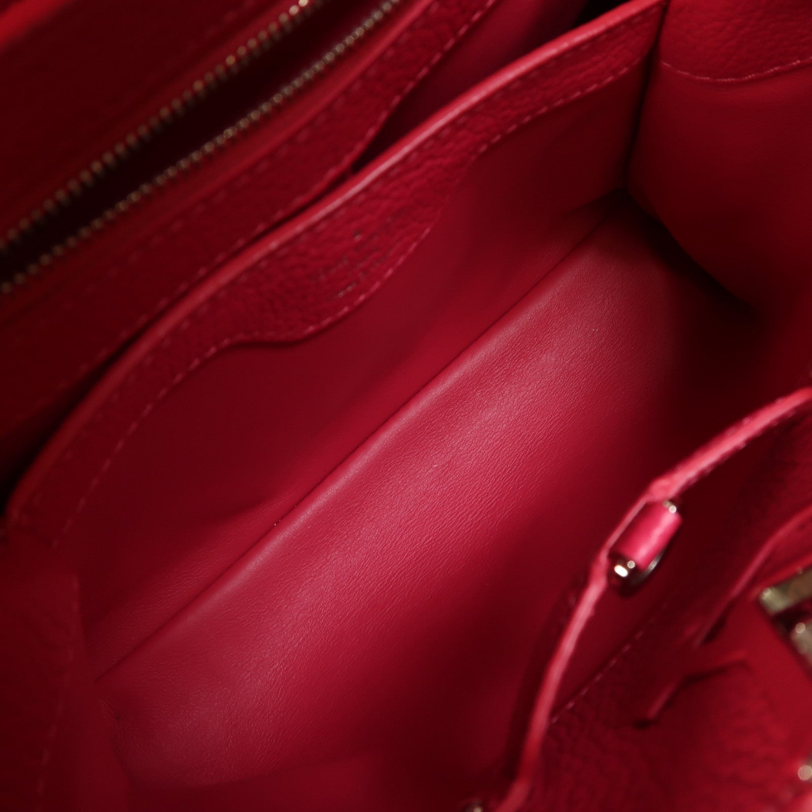 LOUIS VUITTON 【激減優惠】Taurillon Capucines BB銀扣手挽肩背兩用袋