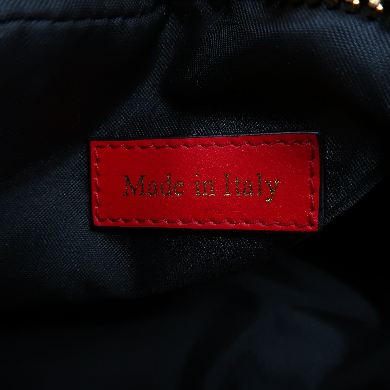 MOSCHINO 帆布Hand Bag金扣手挽肩背兩用袋紅色