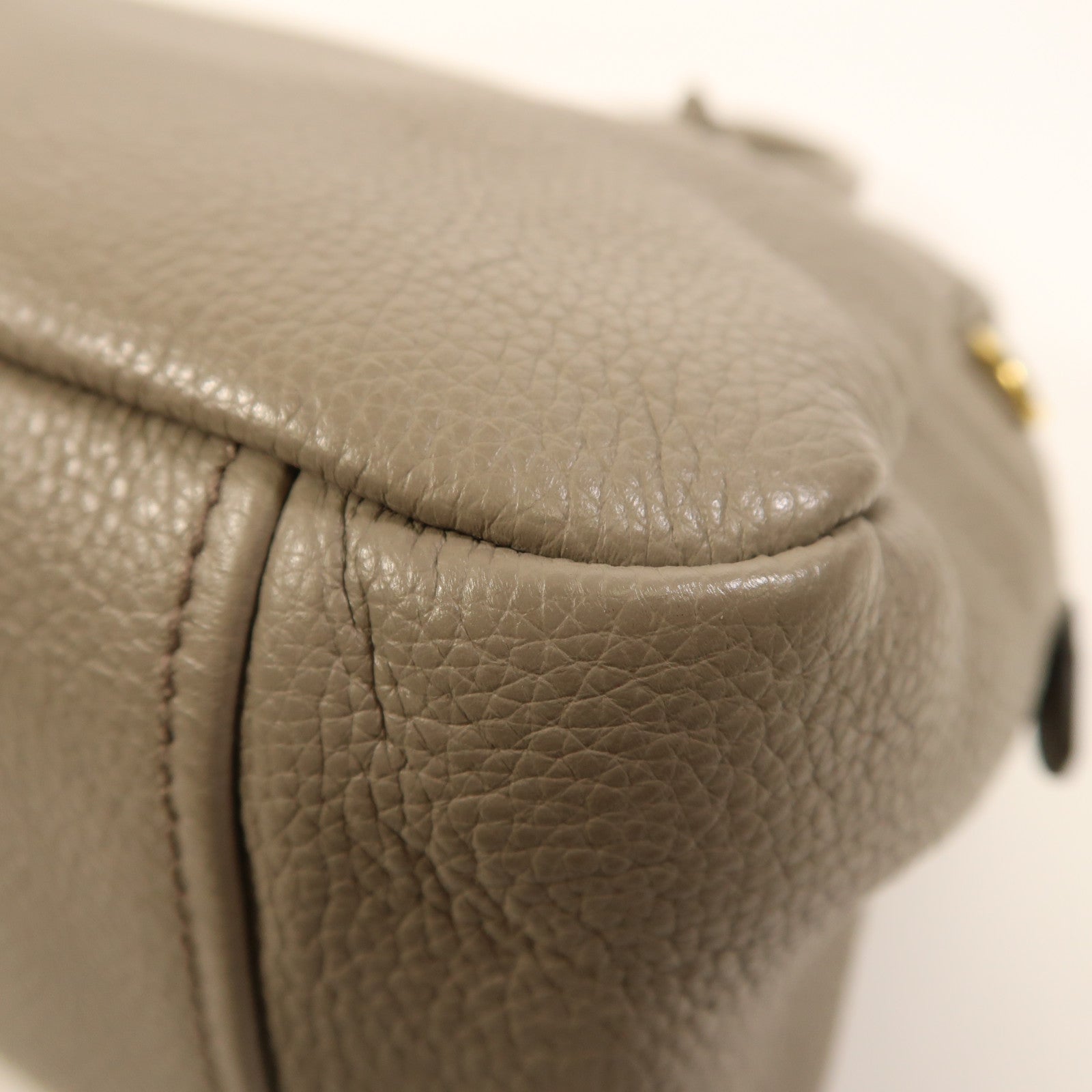 PRADA 牛皮皮革2 Way Shoulder金扣手挽肩背兩用袋