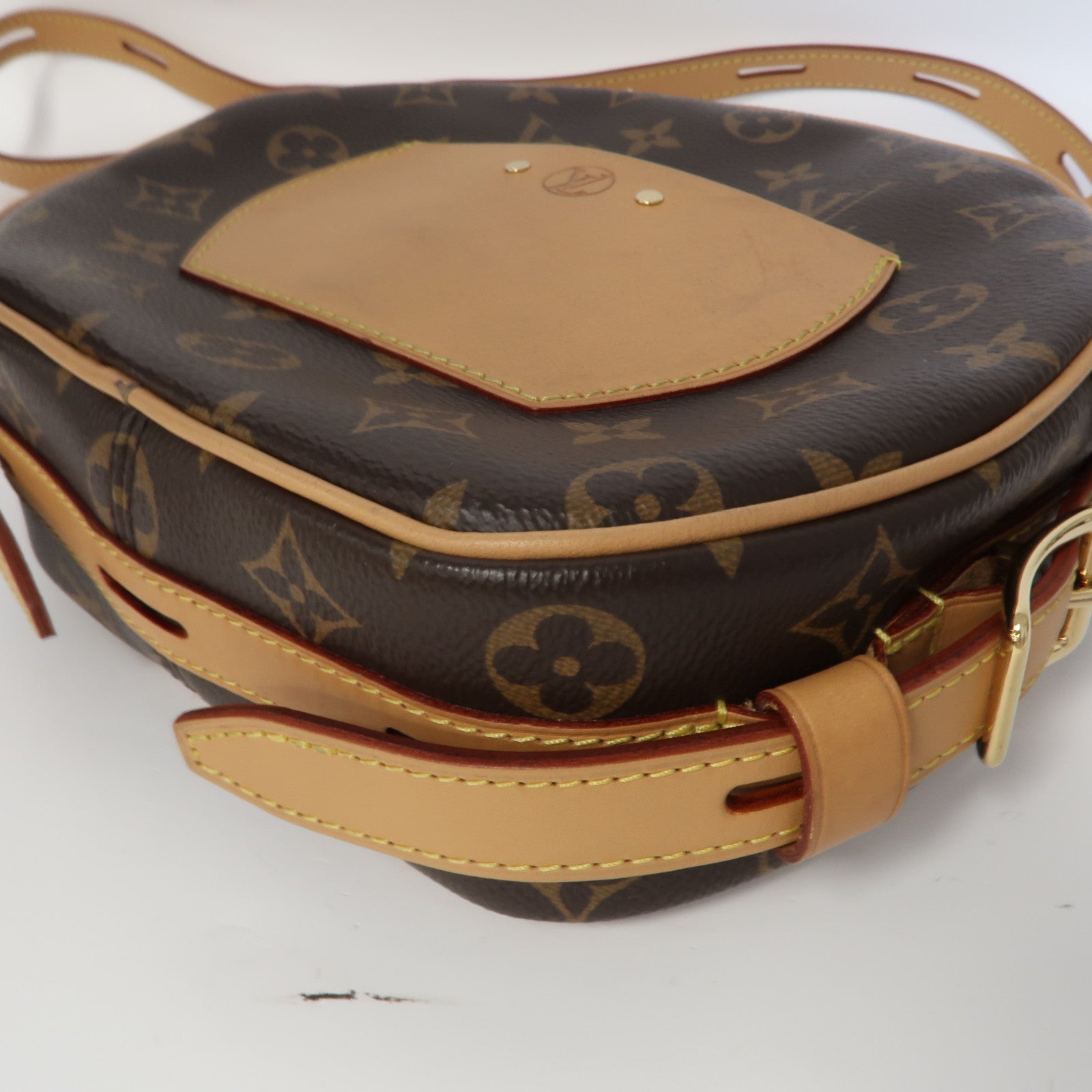LOUIS VUITTON Monogram Boite Chapeau Souple金扣肩背袋啡色
