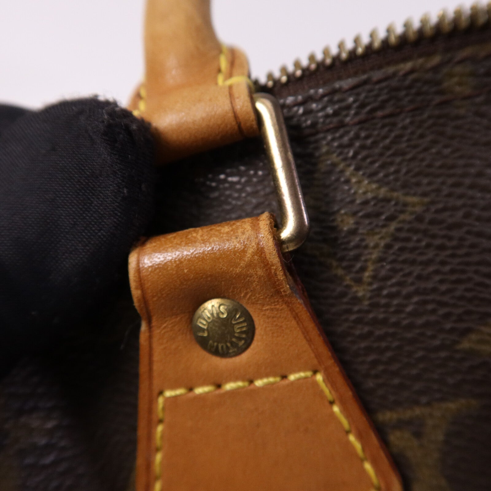 LOUIS VUITTON Monogram Speedy 30金扣手挽袋