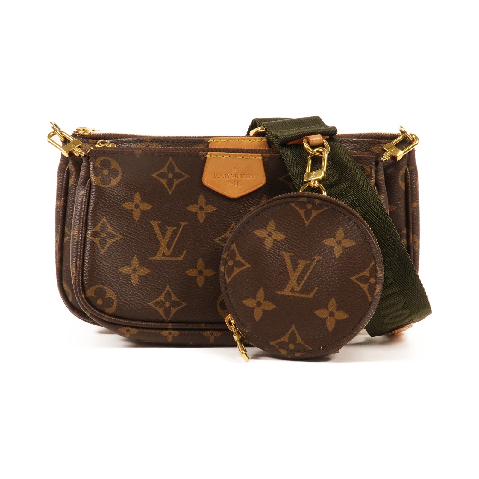 LOUIS VUITTON Monogram Multi Pochette Accessoires金扣肩背袋