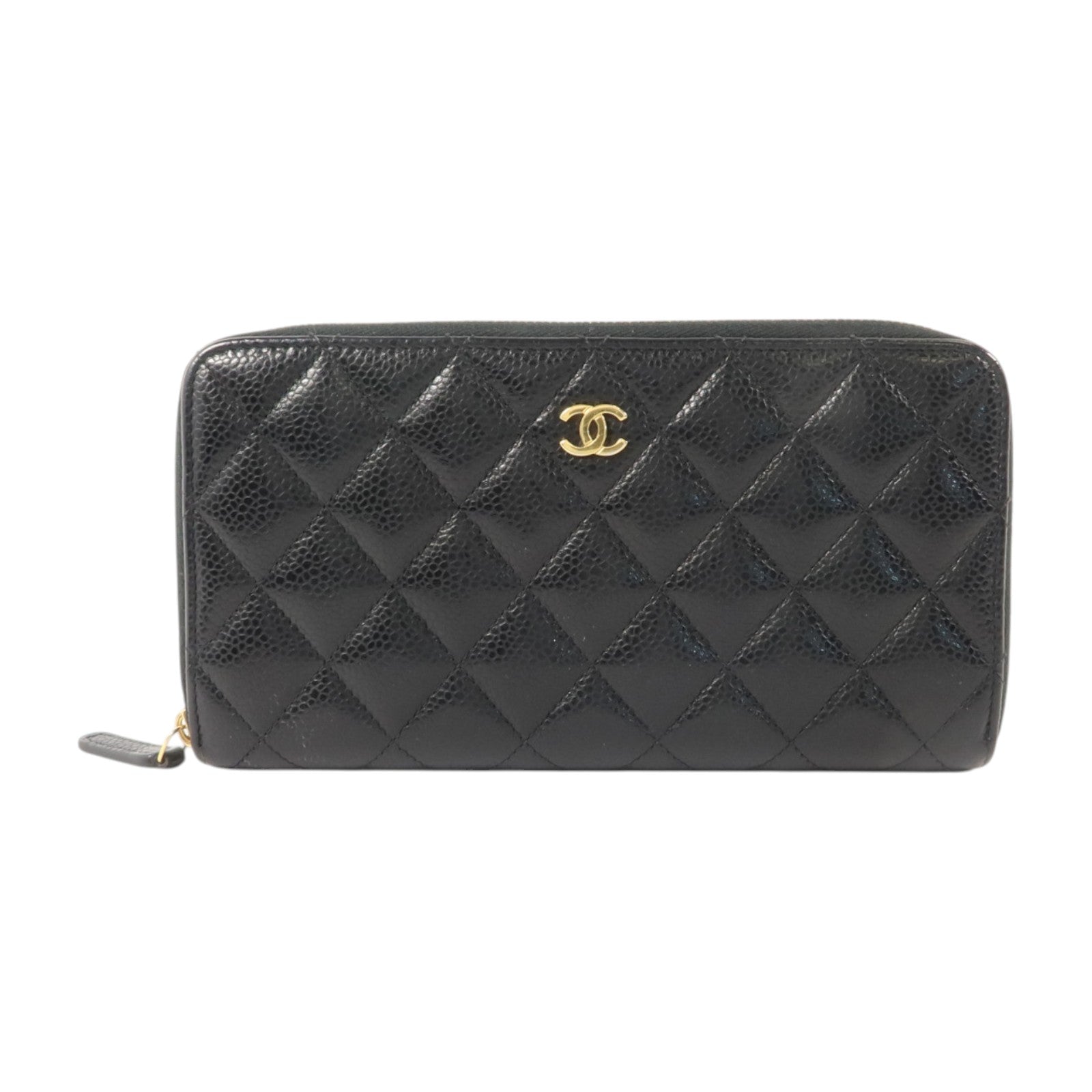 CHANEL 牛皮皮革Zipper Long Wallet長錢包
