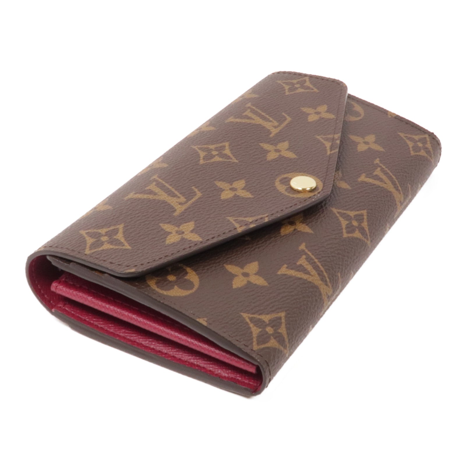 LOUIS VUITTON Monogram Sarah金扣長錢包
