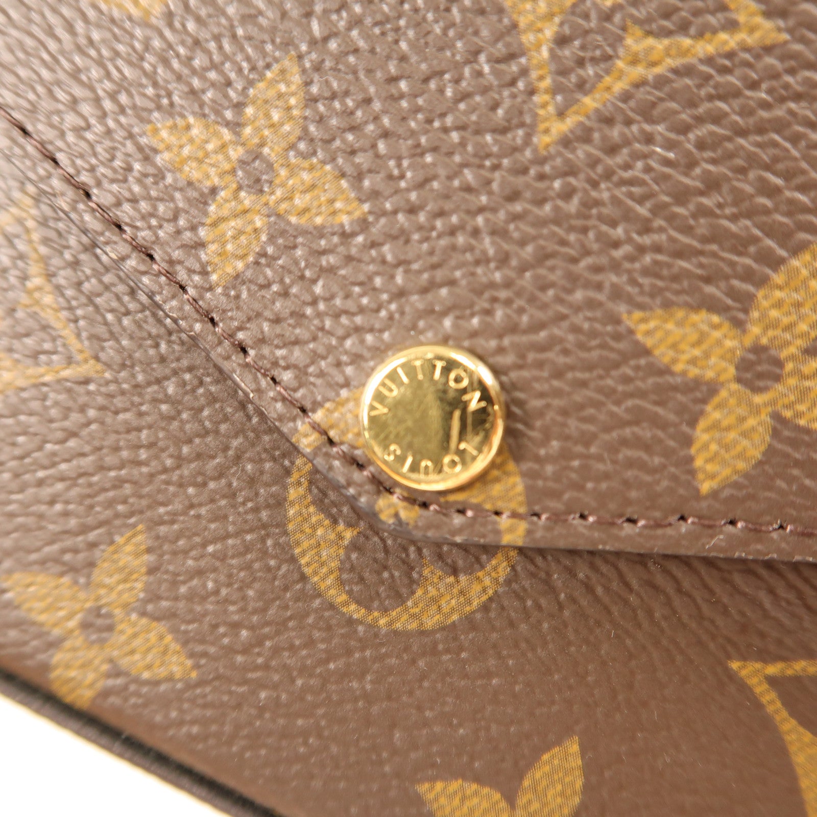 LOUIS VUITTON Monogram Pochette Felicie金扣鏈帶肩背袋