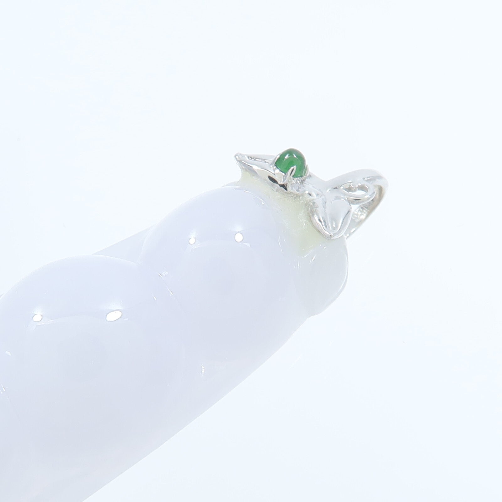 JEWELRY 18K白金Jade Pendant翡翠吊墜
