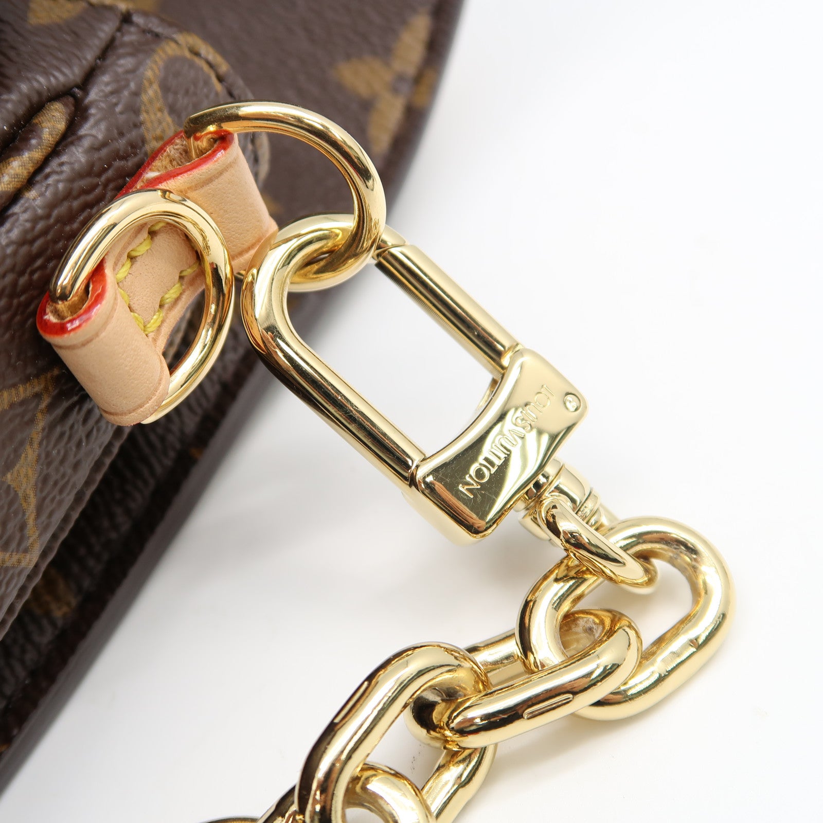 LOUIS VUITTON Monogram Pochette Metis East West金扣手挽肩背兩用袋啡色