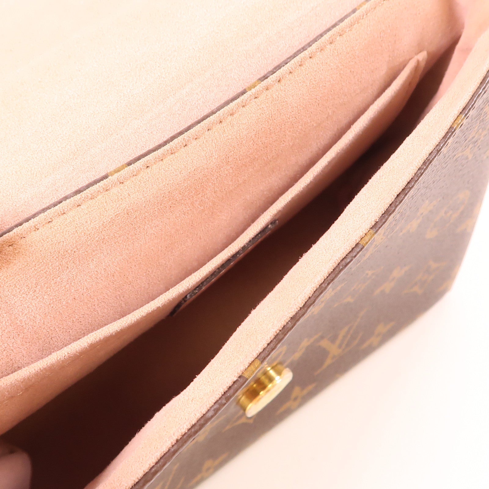 LOUIS VUITTON Monogram Locky BB金扣手挽肩背兩用袋粉紅色