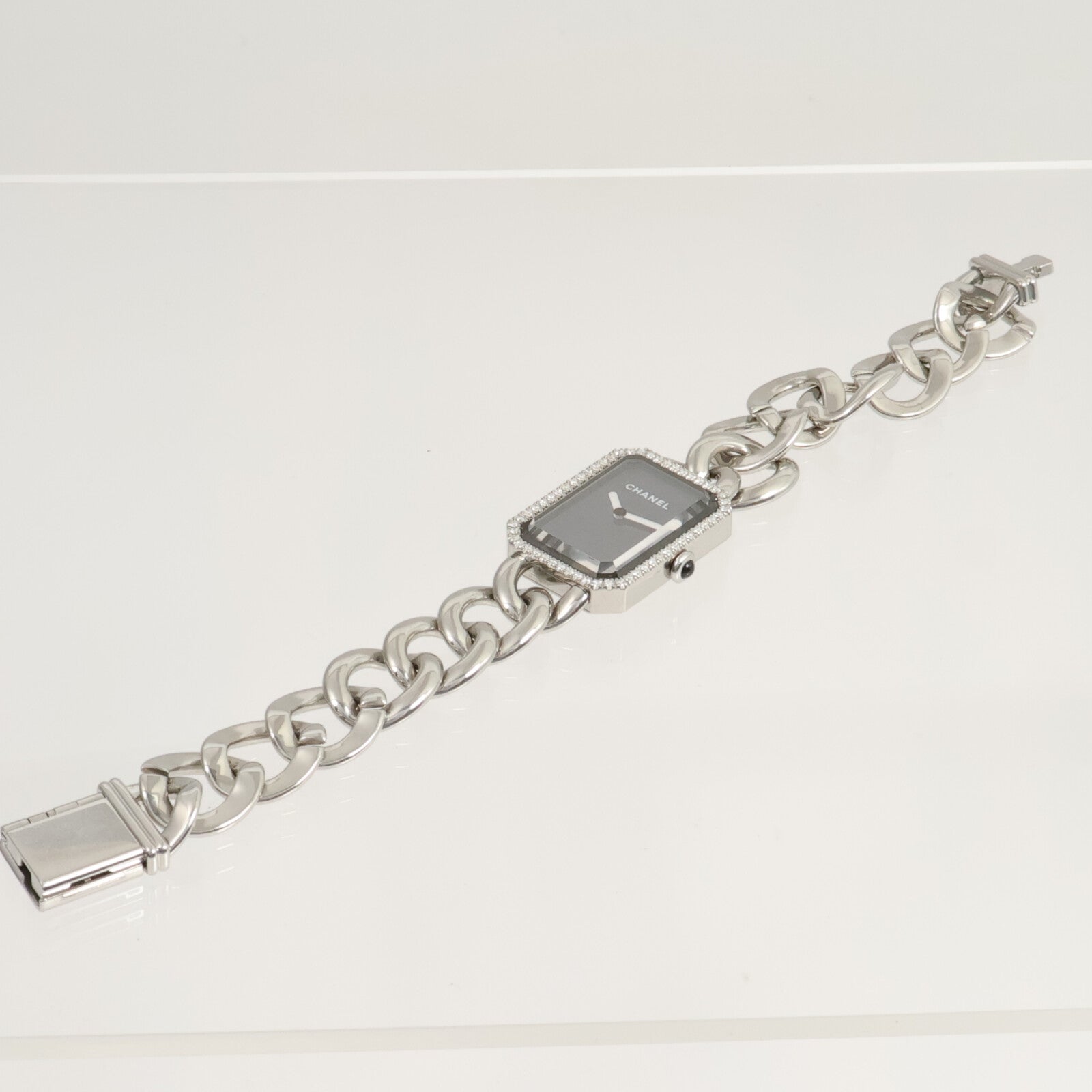 CHANEL Premiere Gourmette Chain Watch H7020