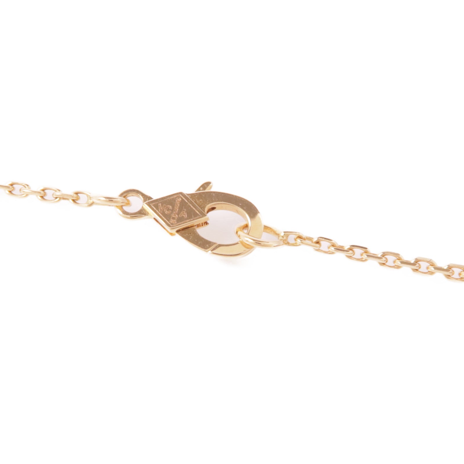 Van Cleef & Arpels 【激減優惠】18K玫瑰金Vintage Alhambra Bullseye Dia項鍊