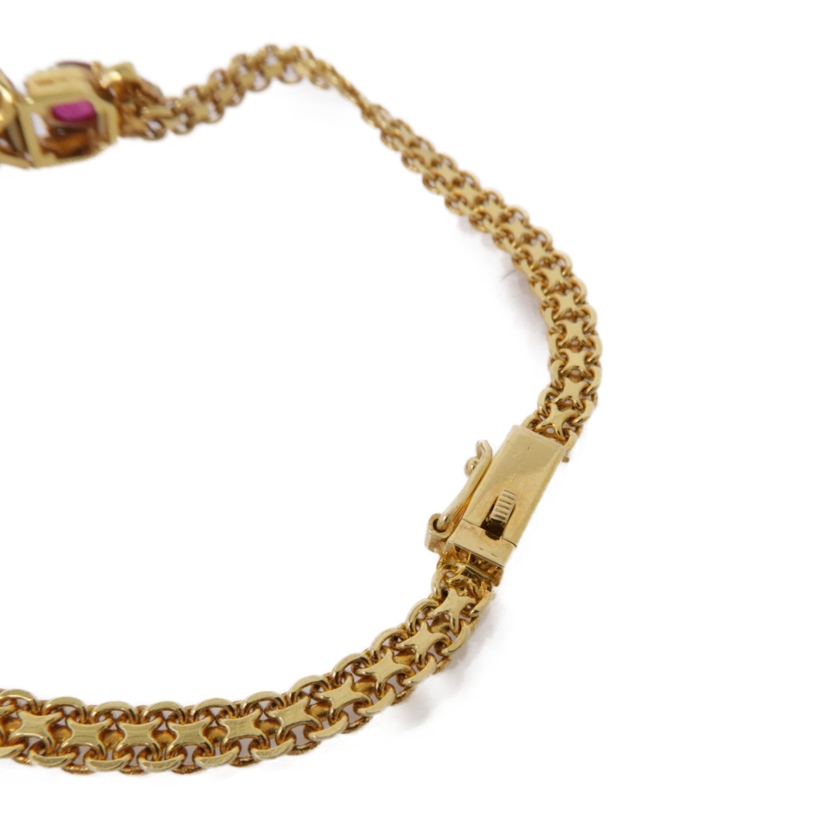 JEWELRY 18K黃金Ruby Diamond Bracelet紅寶石/鑽石手鏈