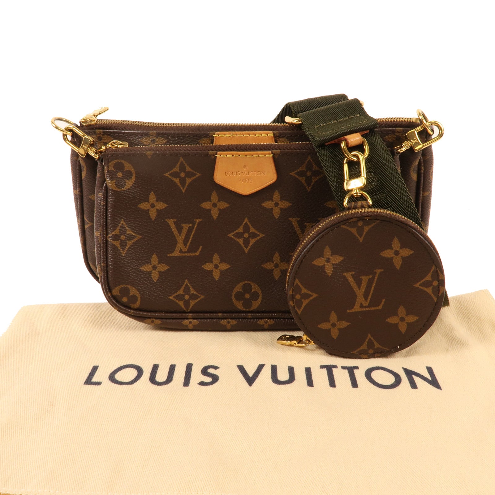 LOUIS VUITTON Monogram Multi Pochette Accessoires金扣肩背袋