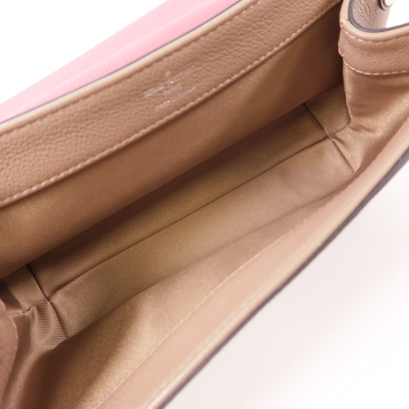 LOUIS VUITTON LV SHW Lockme II BB 2 Way Bag M54792 Calfskin Leather Pink/Brown
