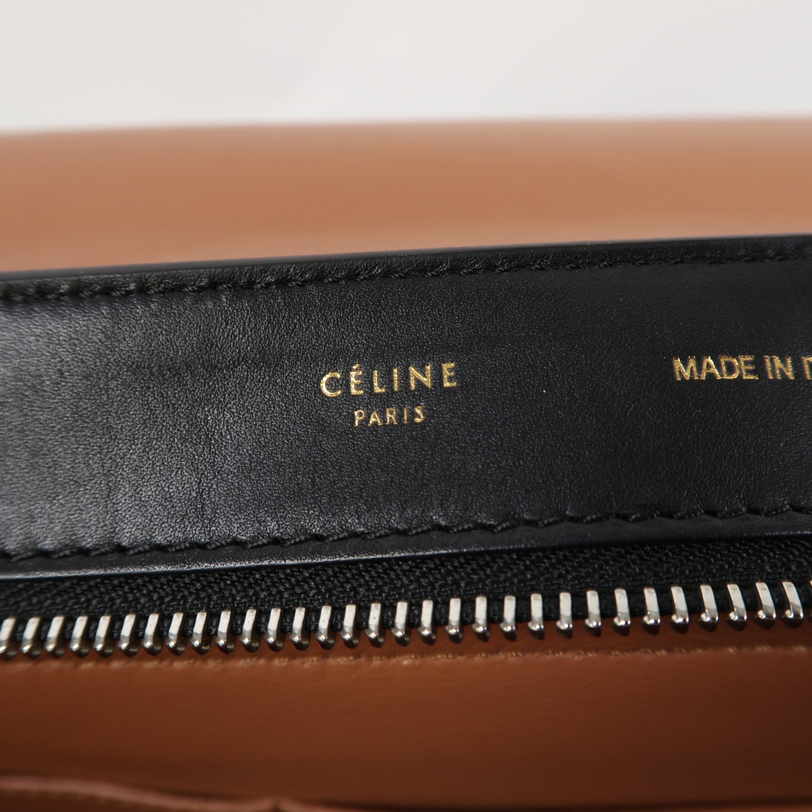 CELINE 【激減優惠】牛皮皮革Trapeze銀扣手挽肩背兩用袋白色/黑色/啡色