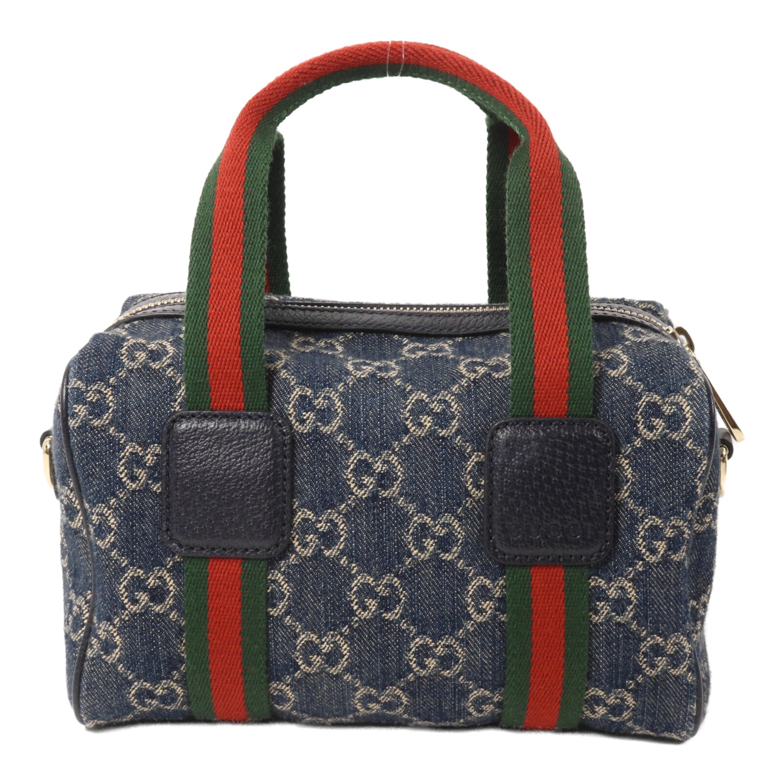 GUCCI 牛仔布Ophidia Boston手挽肩背兩用袋