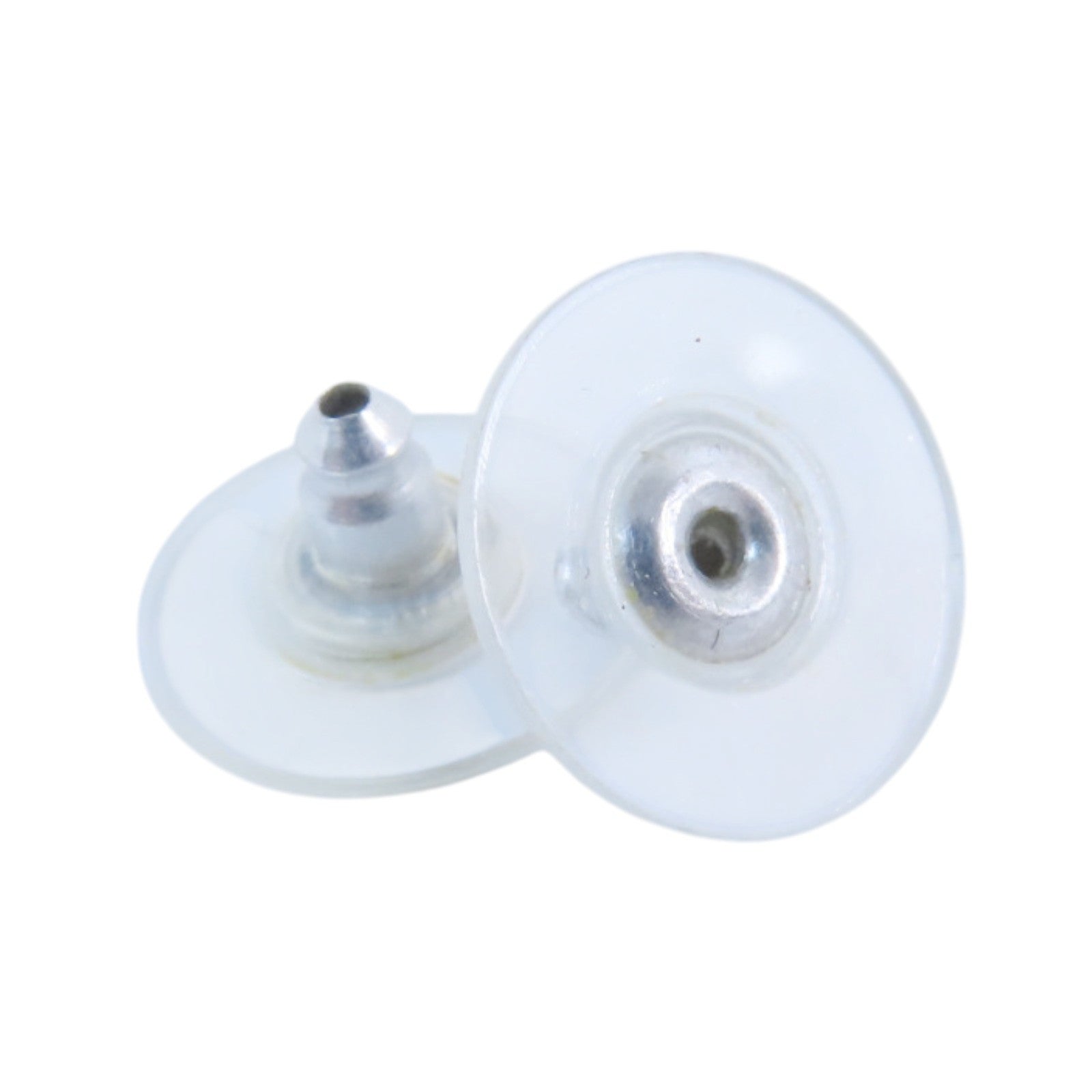 CHANEL 金屬/水鑽Earrings銀扣耳環