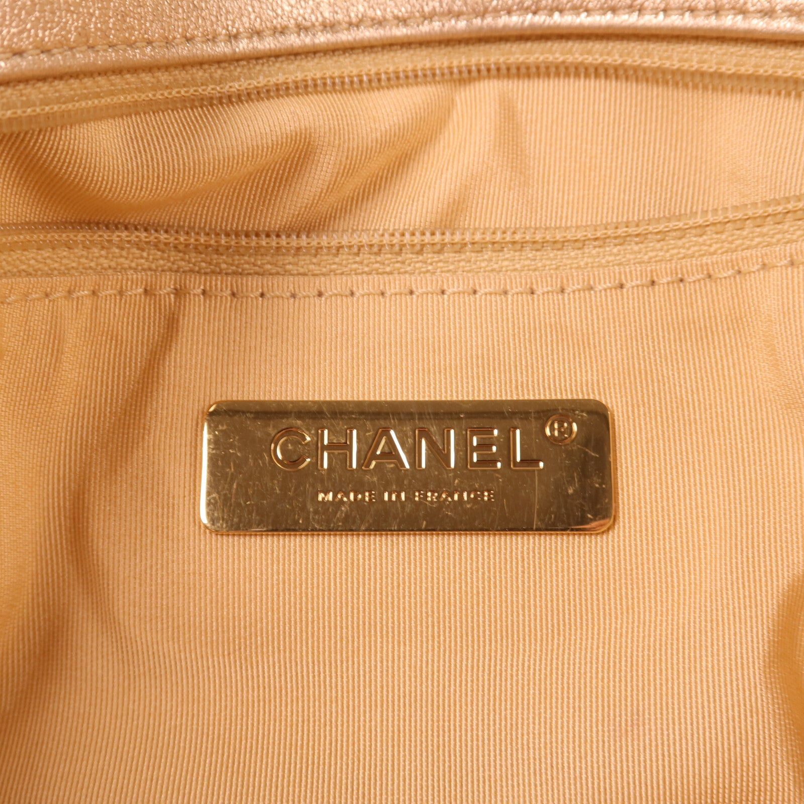 CHANEL 羊皮皮革19 Large鏈帶手挽肩背兩用袋