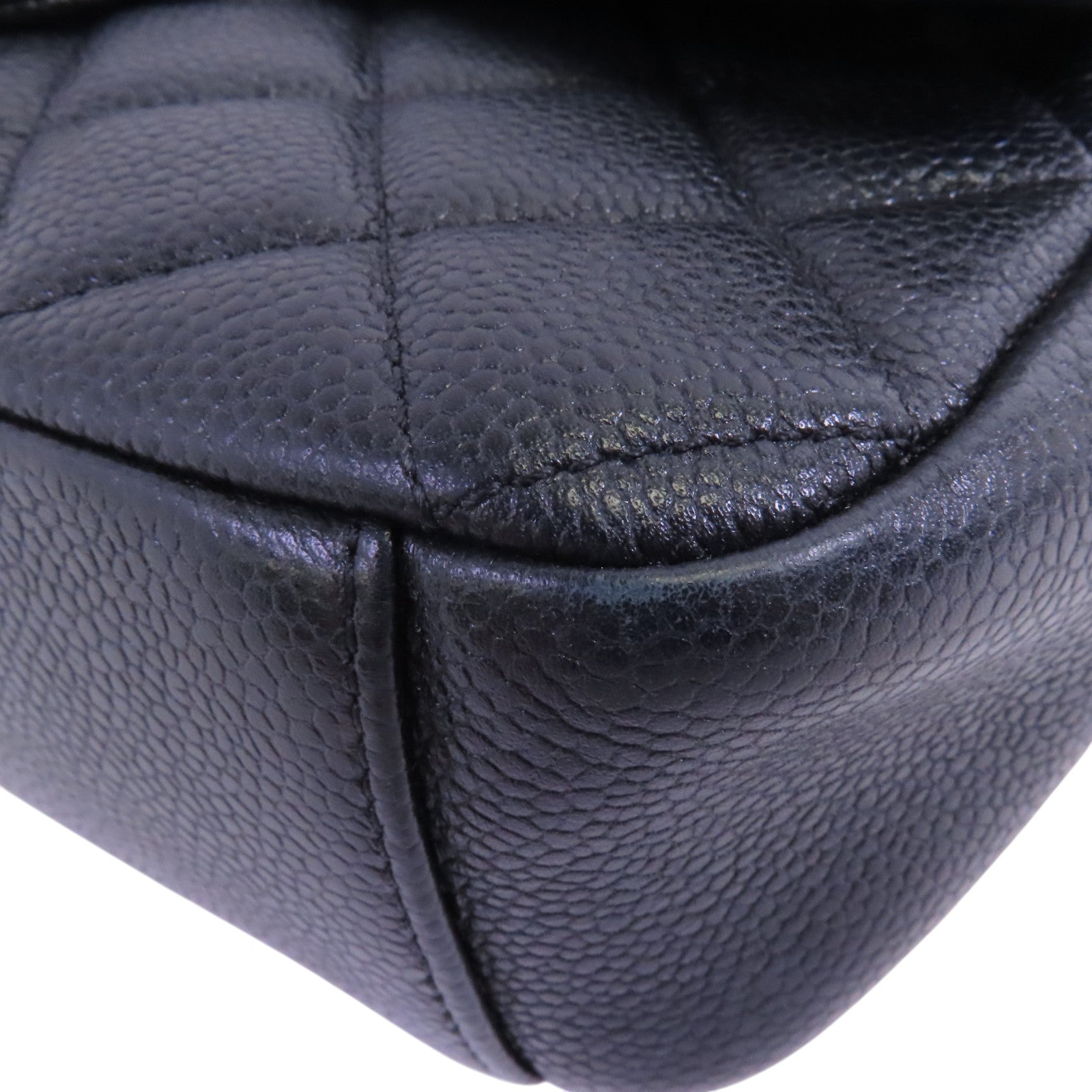 CHANEL 牛皮皮革Chain Shoulder Bag金扣鏈帶肩背袋