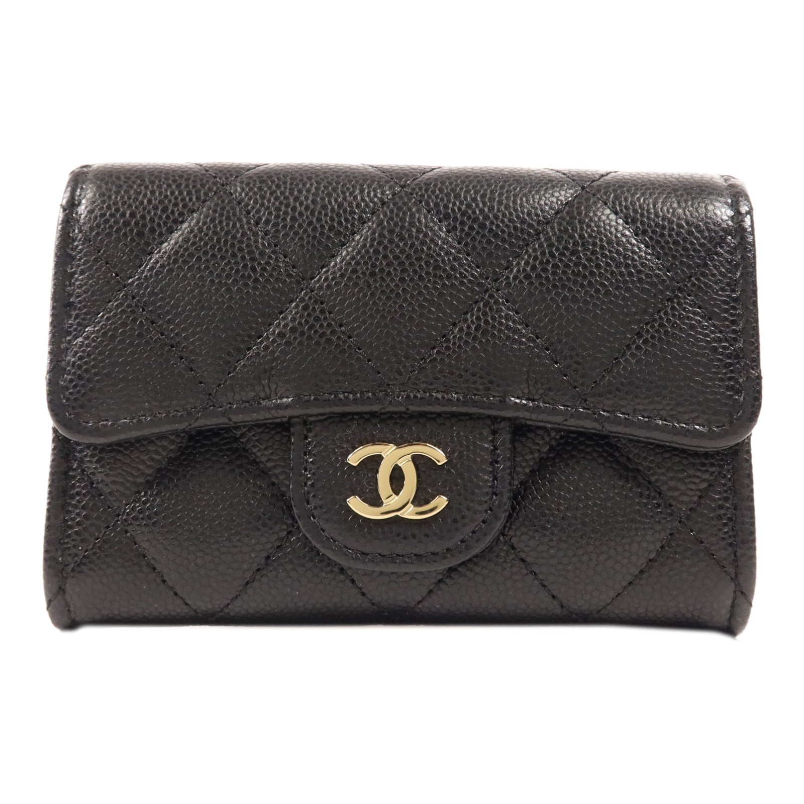 CHANEL 牛皮皮革Card Case金扣卡片套