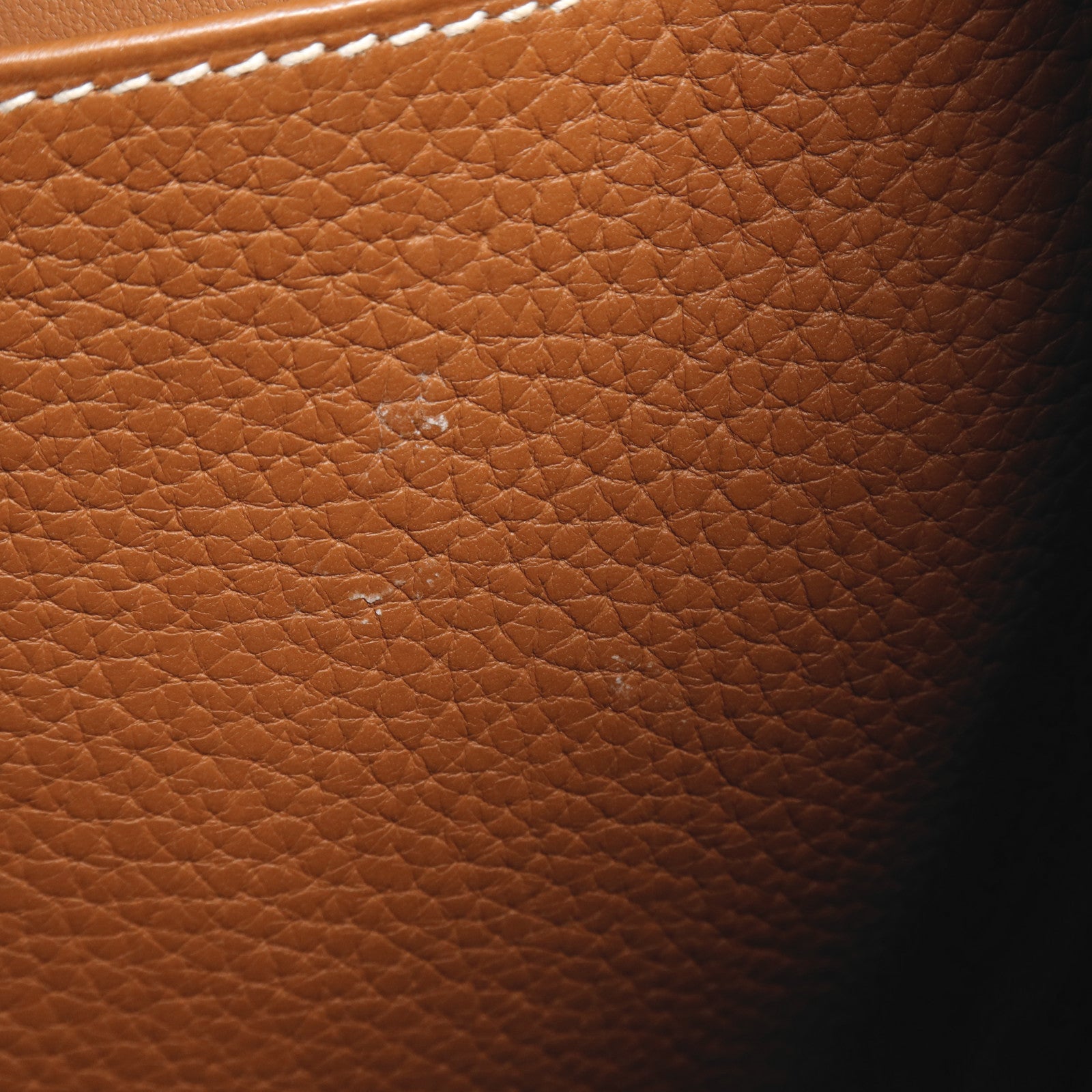 HERMES Clemence皮革Lindy 34銀扣手挽肩背兩用袋Gold