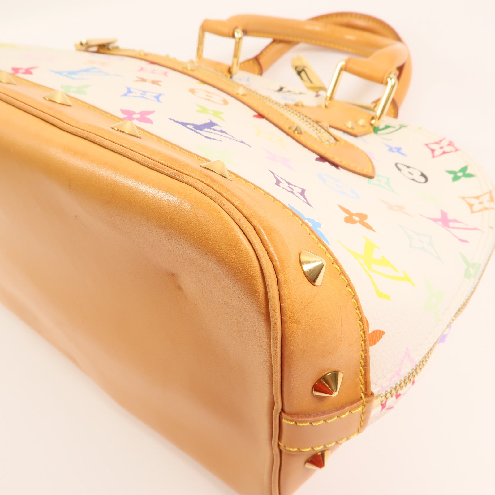 LOUIS VUITTON Monogram Multicolore Alma PM金扣手挽袋