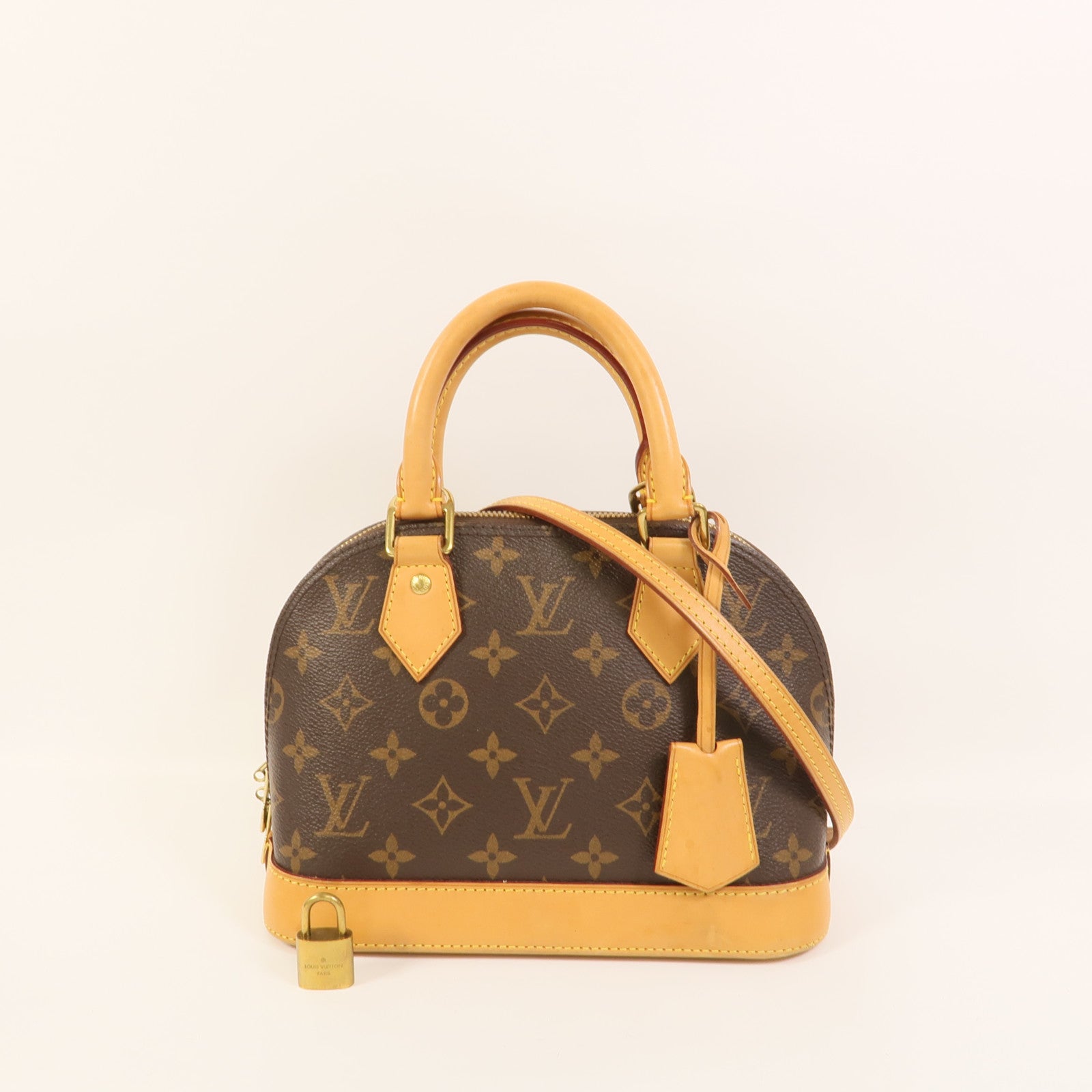 LOUIS VUITTON Monogram Alma BB金扣手挽肩背兩用袋