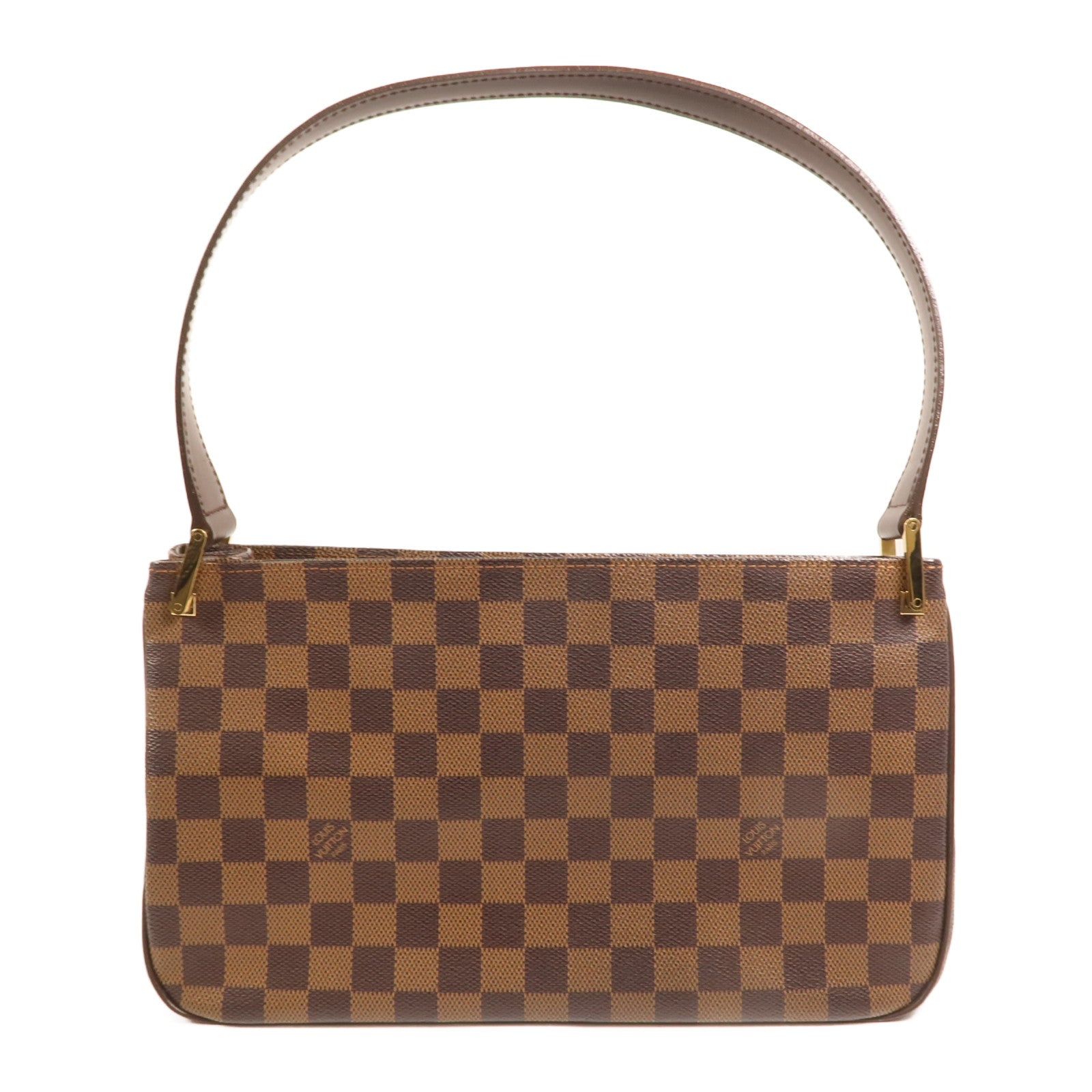 LOUIS VUITTON Damier Aubagne金扣肩背袋