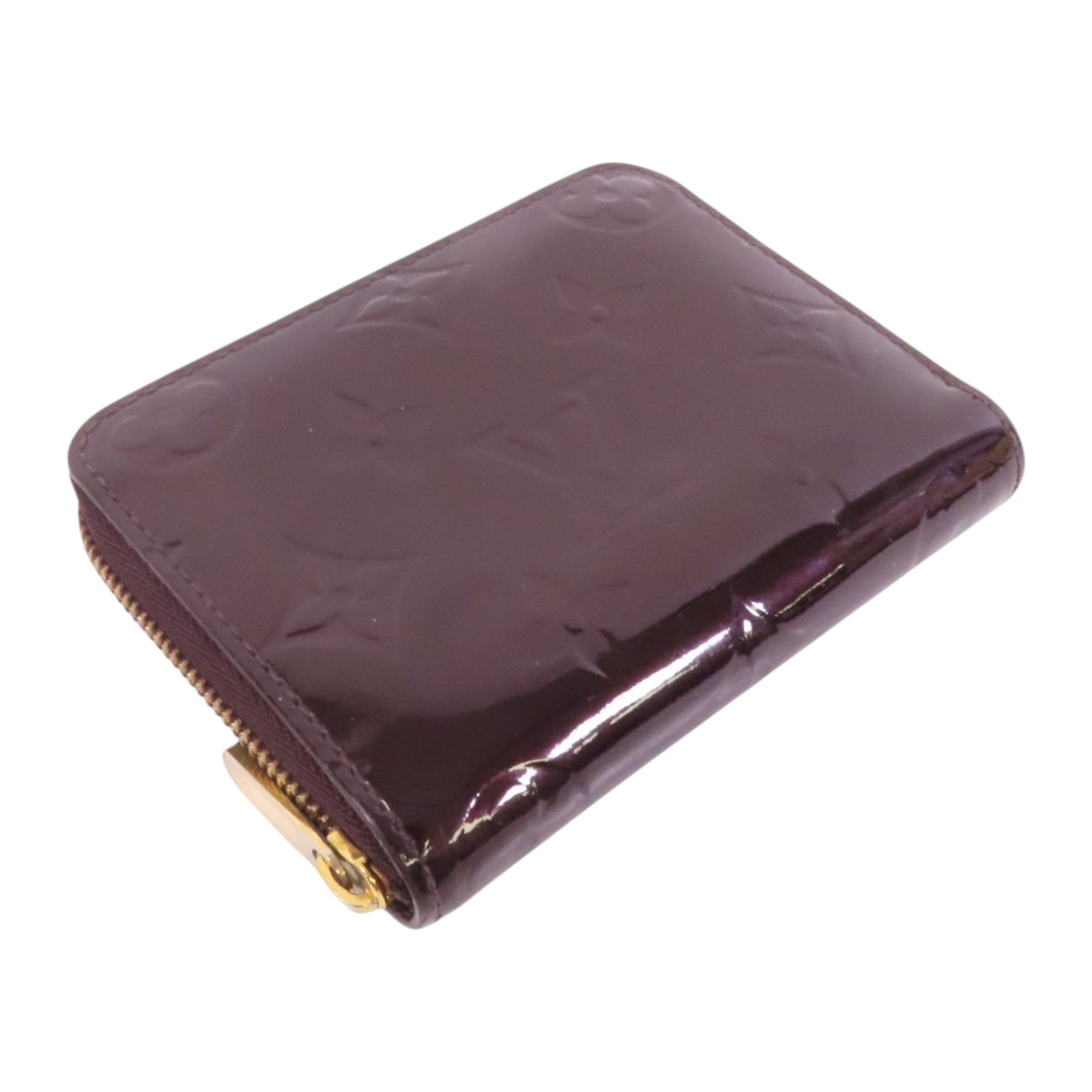 LOUIS VUITTON Monogram Vernis Zippy Coin Purse金扣拉鏈零錢包