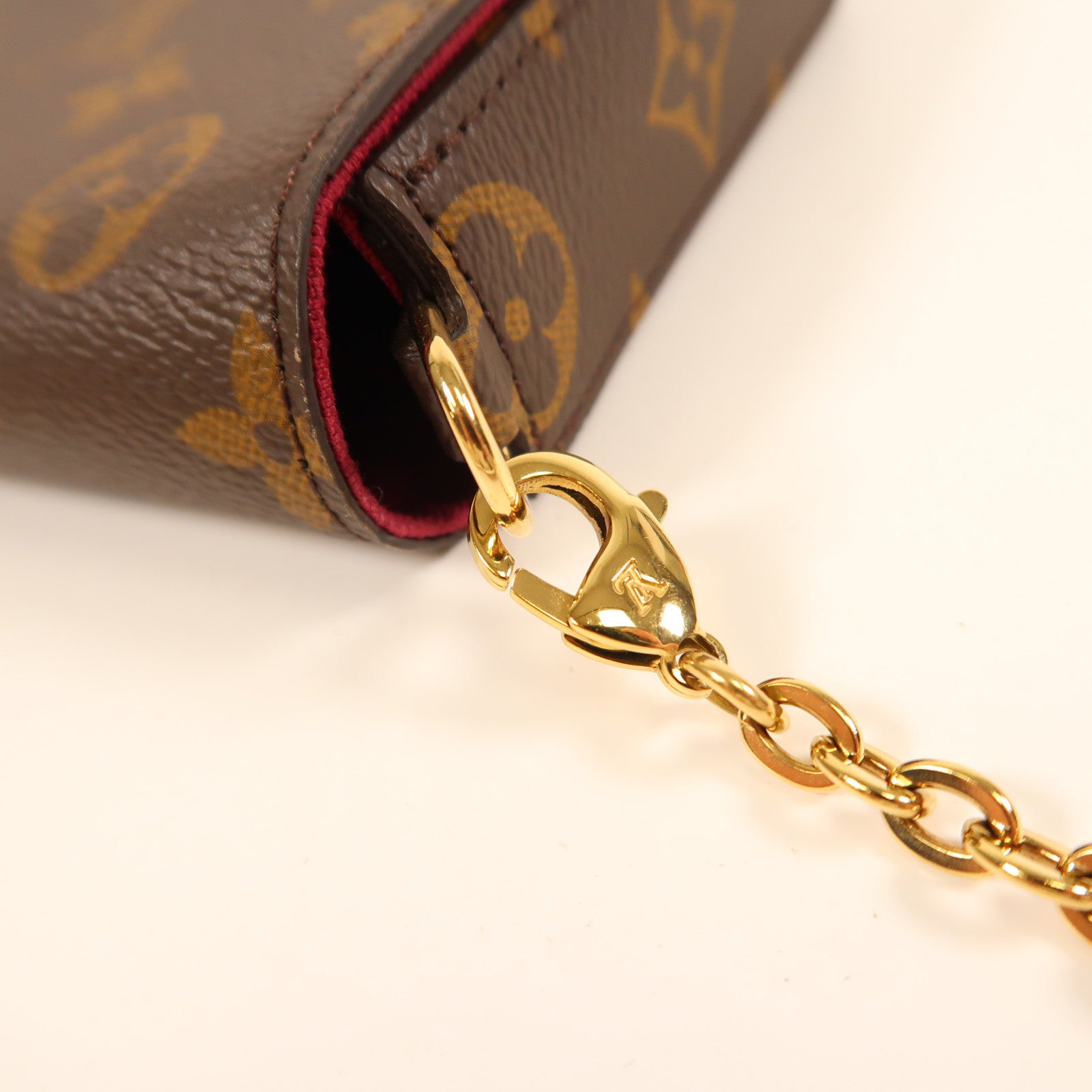 LOUIS VUITTON Monogram Pochette Felicie金扣鏈帶肩背袋