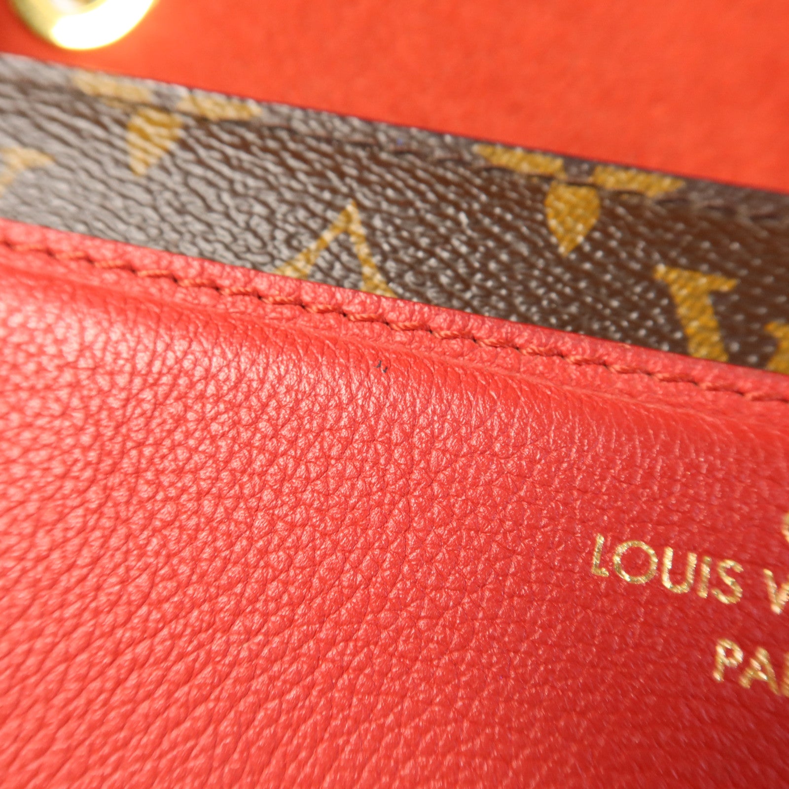 LOUIS VUITTON Monogram Victoire金扣鏈帶肩背袋