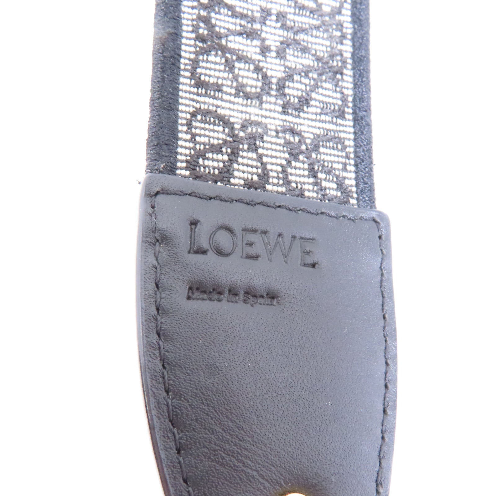 LOEWE 牛皮皮革Mini Gate金扣肩背袋黑色