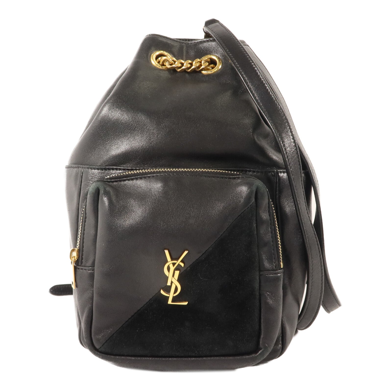 SAINT LAURENT 羊皮/麂皮皮革Jamie Backpack背包