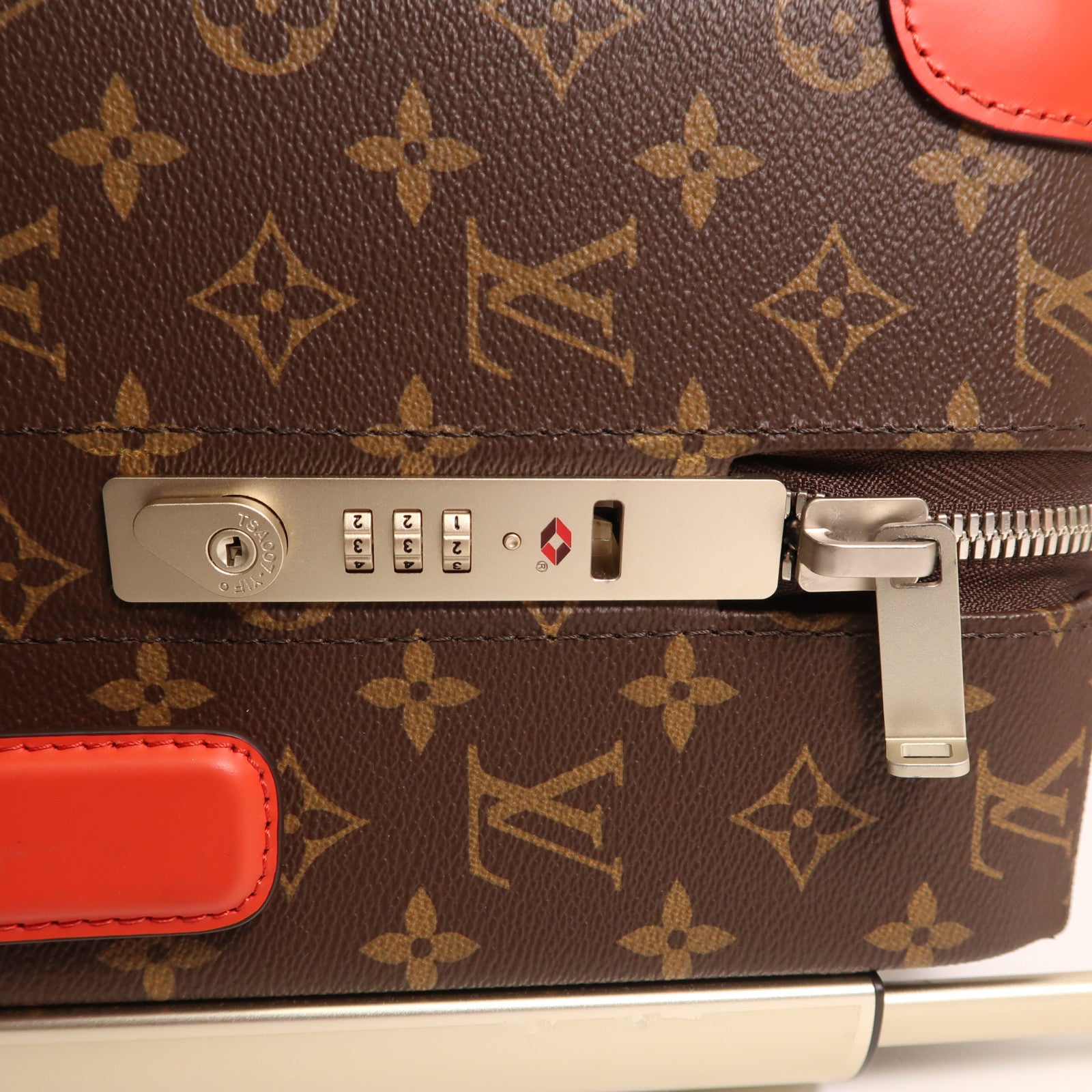 LOUIS VUITTON Monogram/金屬Horizon 55銀扣行李箱