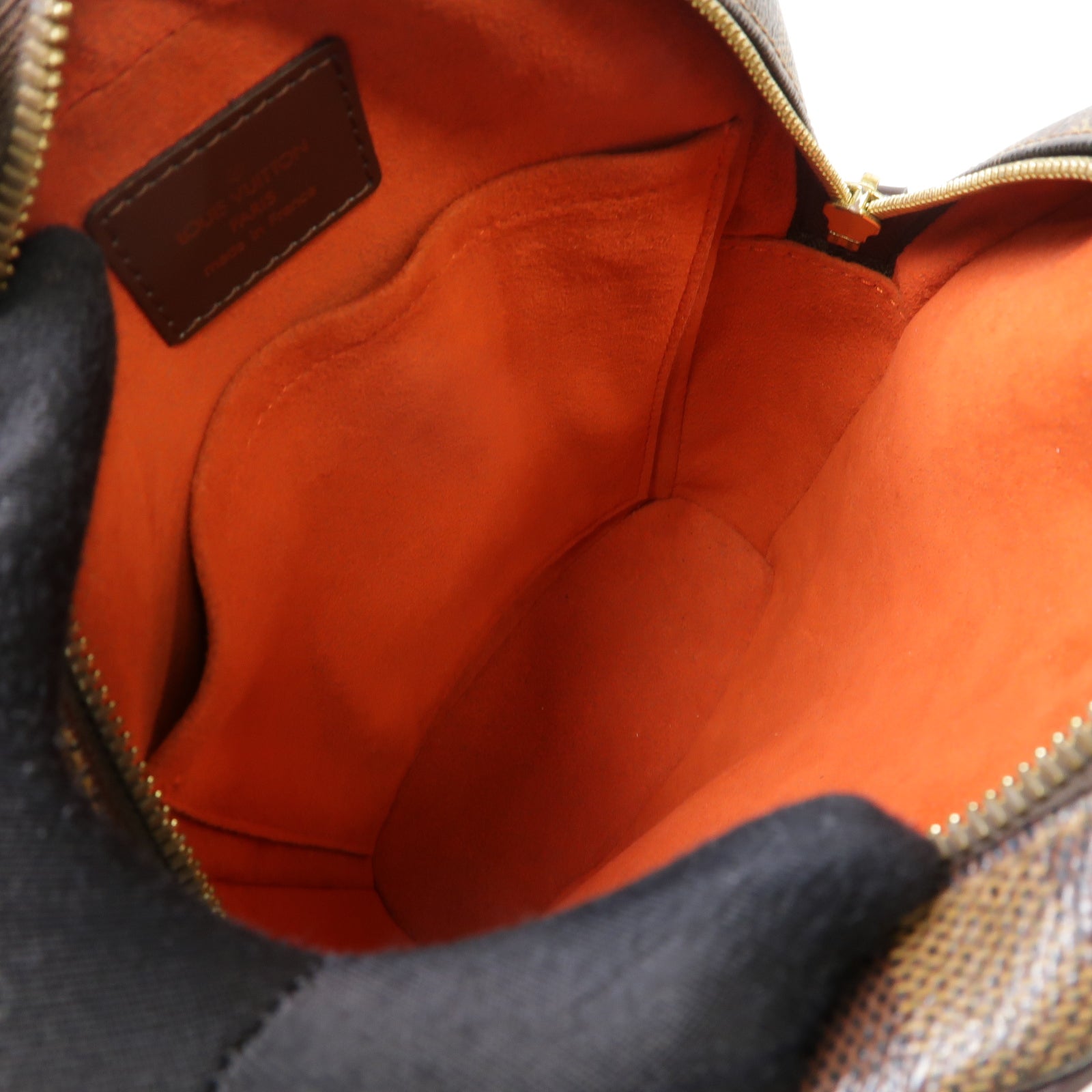 LOUIS VUITTON Damier Ipanema PM金扣肩背袋棕色
