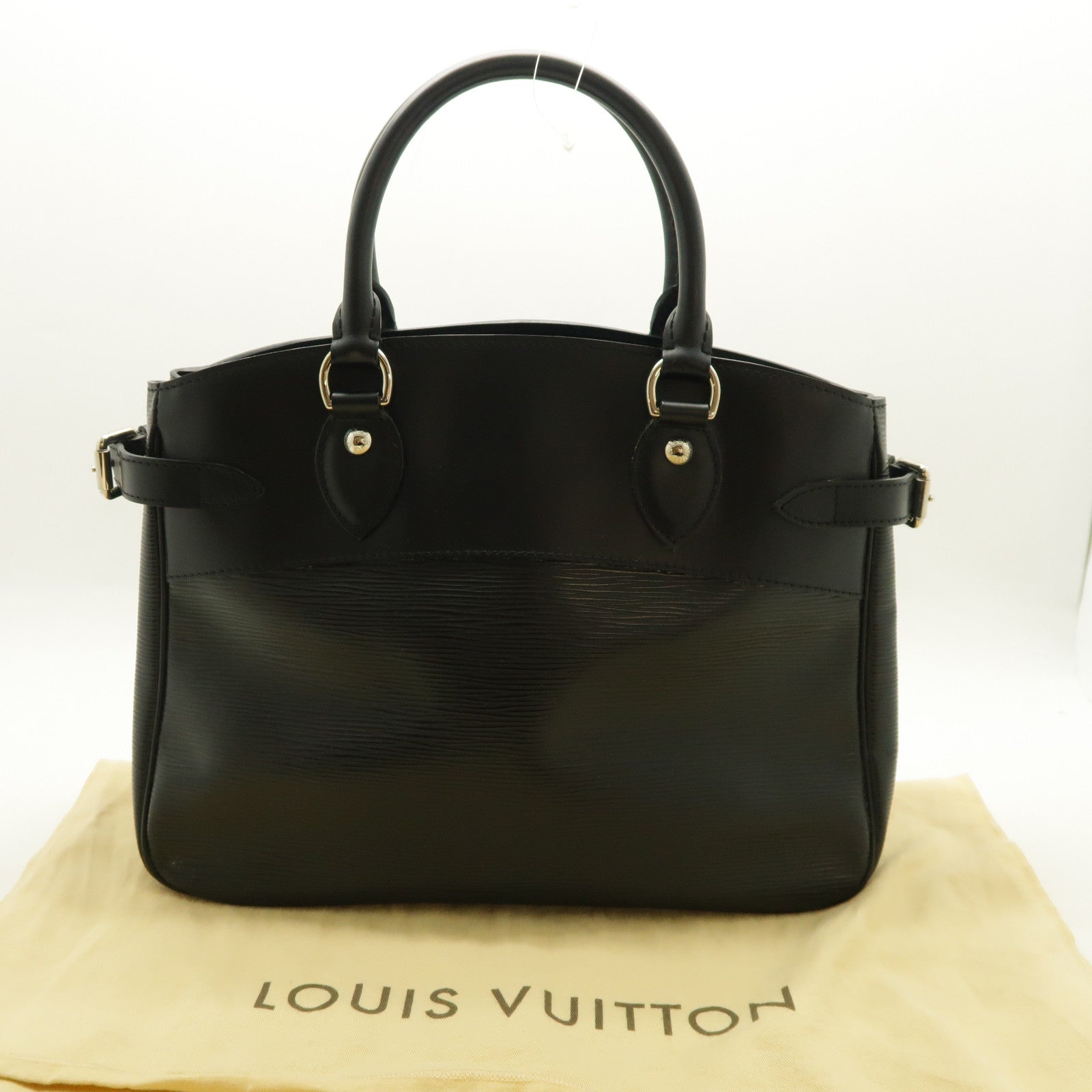 LOUIS VUITTON 【激減優惠】Epi Passy PM銀扣手挽袋黑色