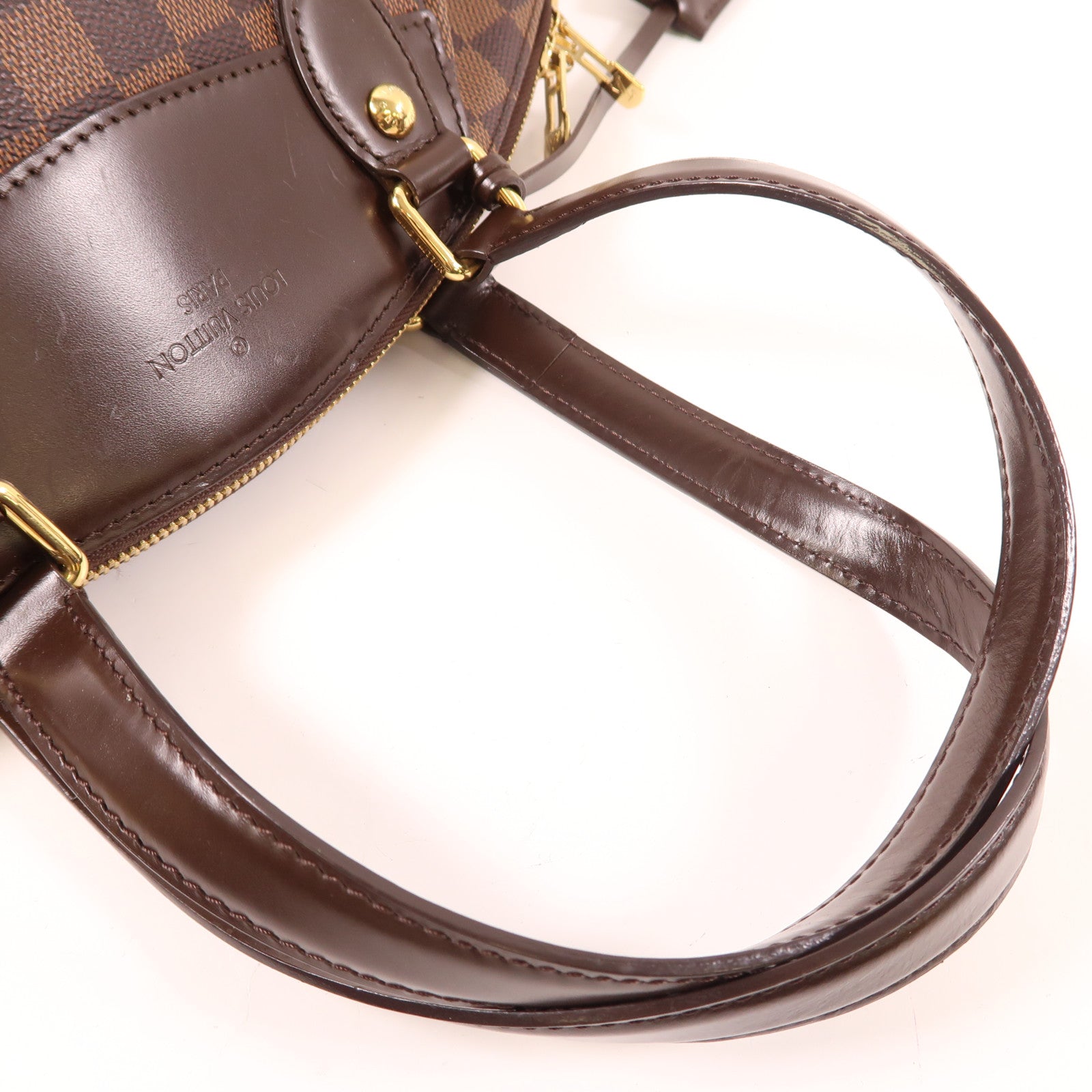 LOUIS VUITTON 【激減優惠】Damier Verona PM金扣肩背袋棕色