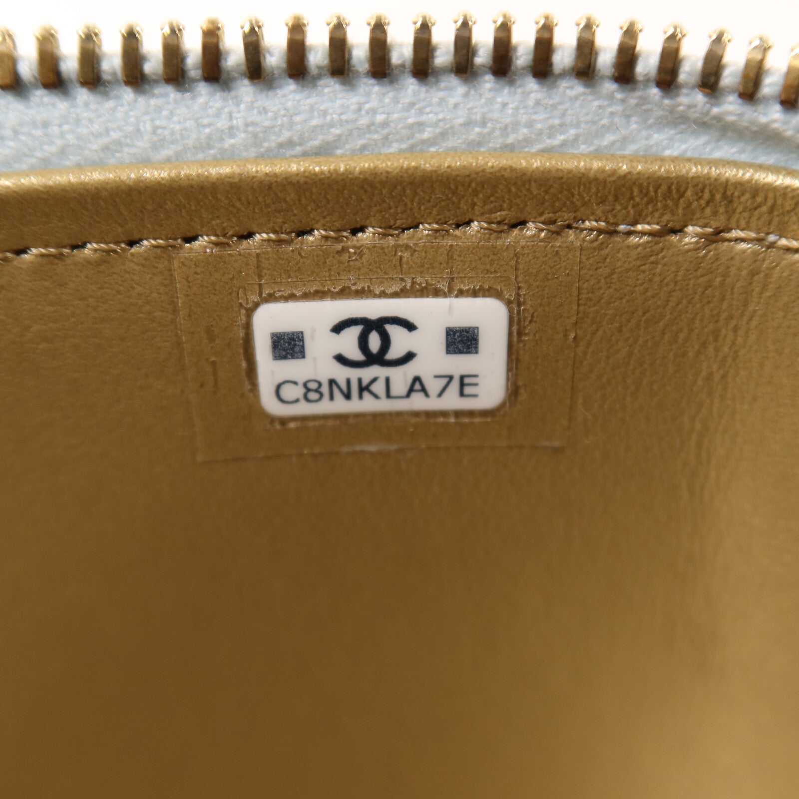 CHANEL 羊皮皮革Vanity Case金扣鏈帶肩背袋