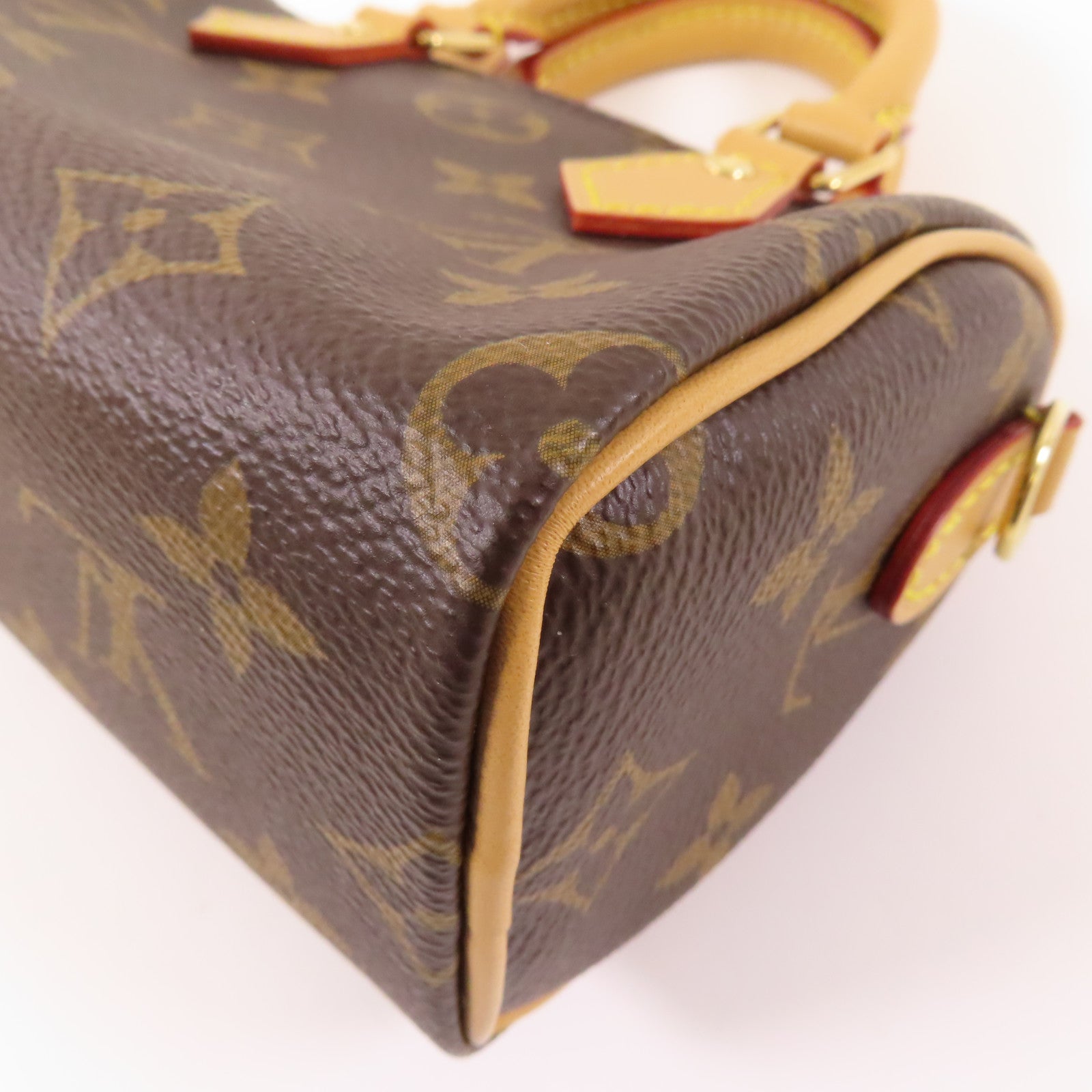 LOUIS VUITTON Monogram Nano Speedy金扣手挽肩背兩用袋